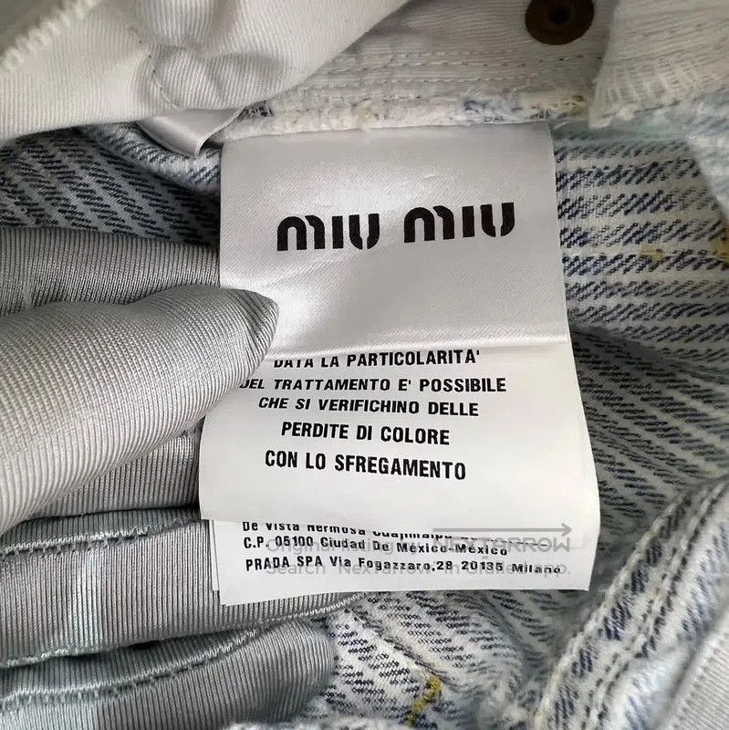 Miu Miu Miu Miu Multi-Color Denim Pantalones XS . Size 22" - 6 Thumbnail