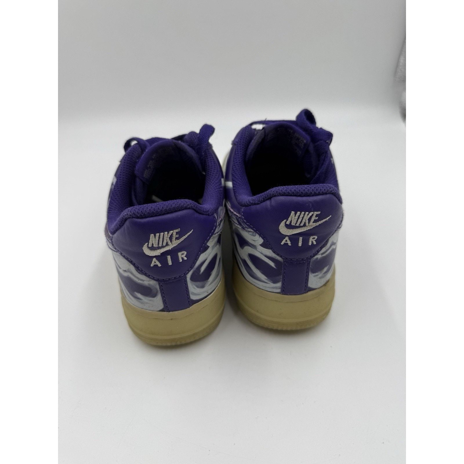 Nike Size 5 - Nike Air Force 1 Low Purple Skeleton NBS411 Size US 5 / EU 37 - 3 Thumbnail