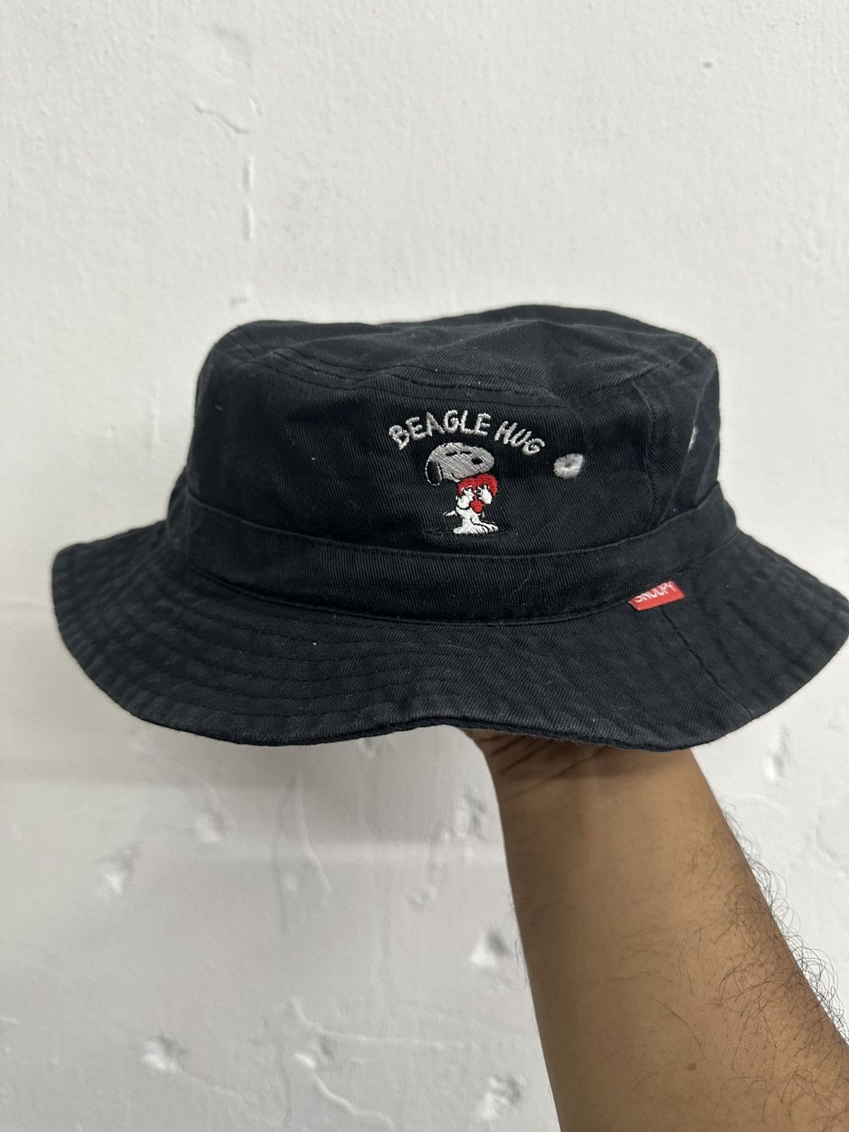 Japanese Brand × Vintage VTG BEAGLE HUG SNOOPY Bucket Hat Size ONE SIZE - 1 Thumbnail