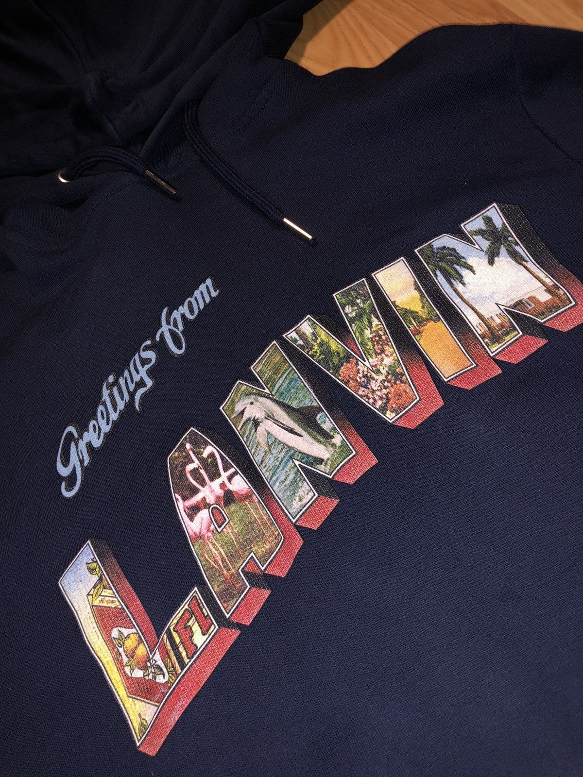Lanvin Lanvin “Greetings from Lanvin” Hoodie - Size Small Size US S / EU 44-46 / 1 - 2 Thumbnail