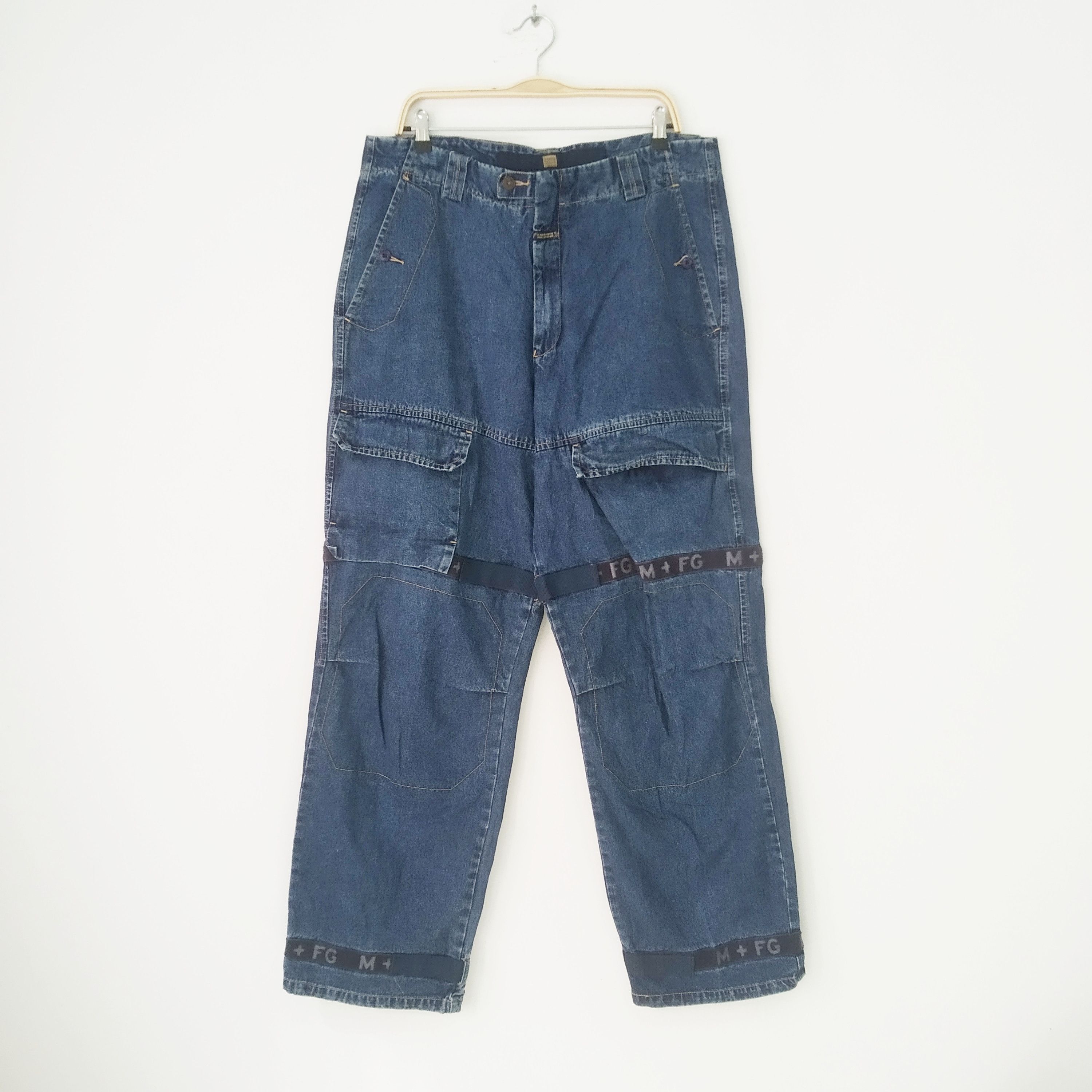 Vintage Marithe Francois Girbaud Mfg Baggy Jeans Multipocket
