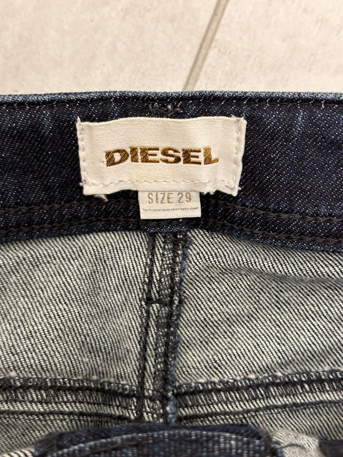 Diesel Vintage Diesel Denim Mini Short Pencil y2k Skirt 2000`s Size 29" - 6 Thumbnail