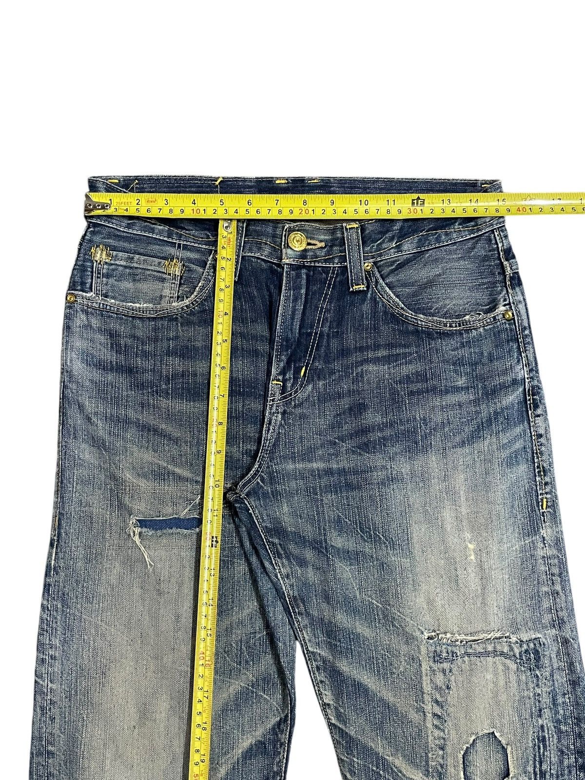 Kapital Vintage Denim Craft Crazy Pocket Design Ripped Punk Jeans Size US 30 / EU 46 - 14 Thumbnail