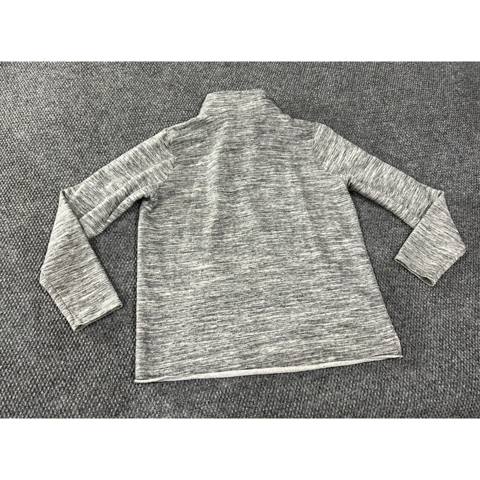 Pinko PINK Victoria's Secret Sweatshirt Womens Large Gray 1/4 Zip Mock Neck Logo Kangaroo Pocket Pullover Size L / US 10 / IT 46 - 5 Thumbnail