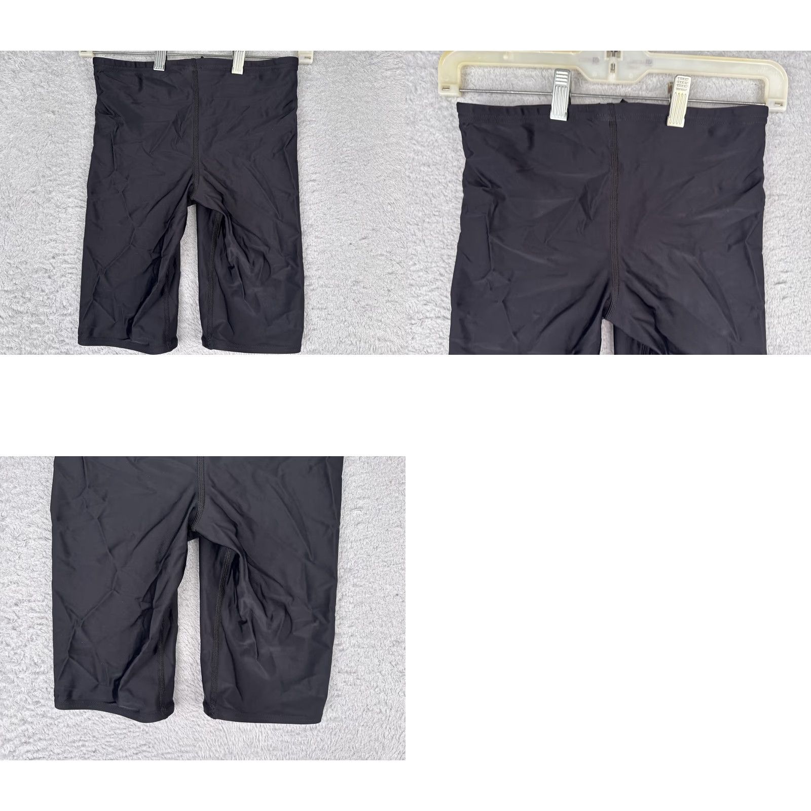 Speedo Speedo Shorts Mens 28 Black PowerFLEX Eco Swim Jammers Drawstring Training Logo Bottom Jammer Mens Black 28 PowerFLEX Eco Speedo Logo Knee-length Size US 28 / EU 44 - 9 Thumbnail