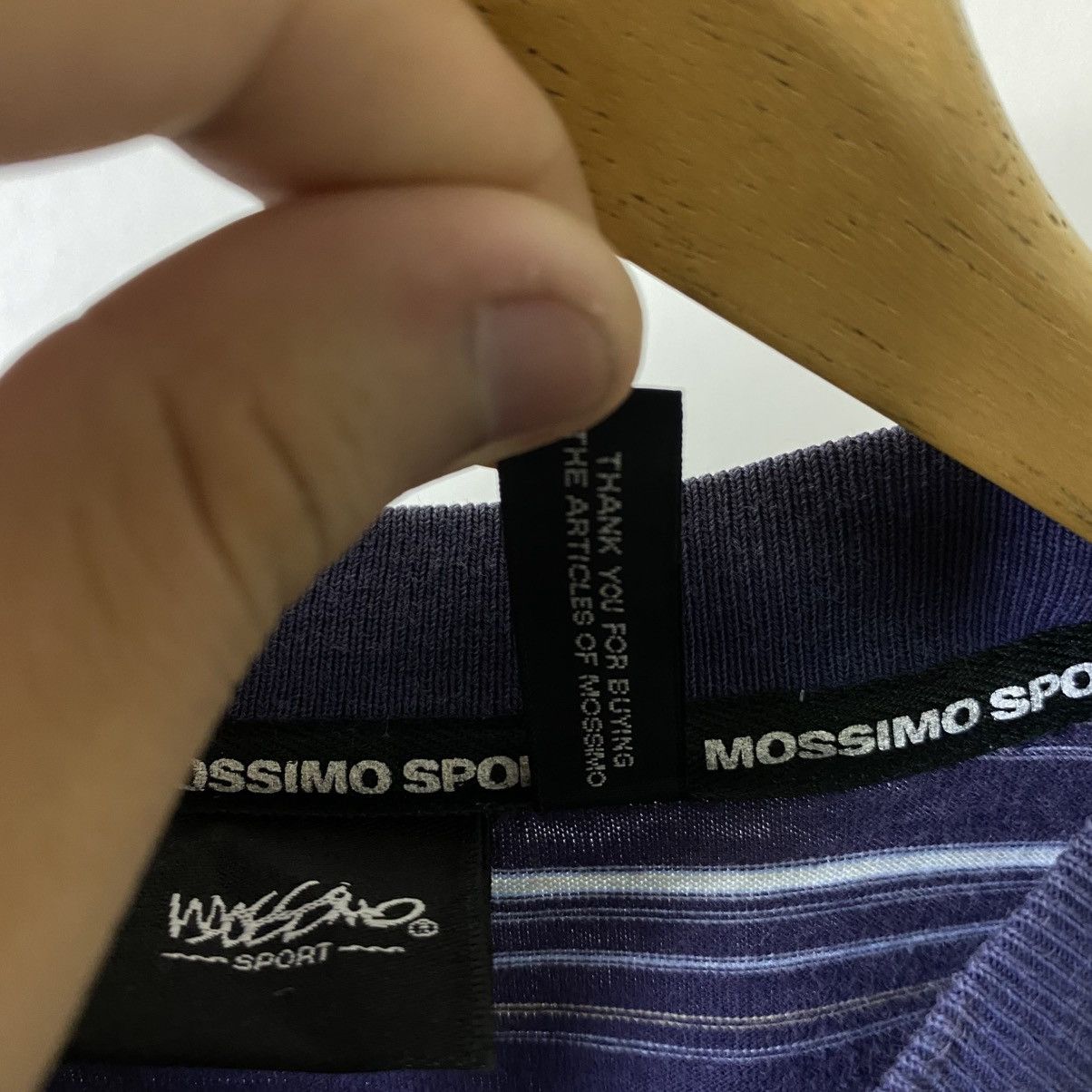 Mossimo Y2K Mossimo Gianulli Sports Stripes Poem T Shirt Size US L / EU 52-54 / 3 - 5 Thumbnail