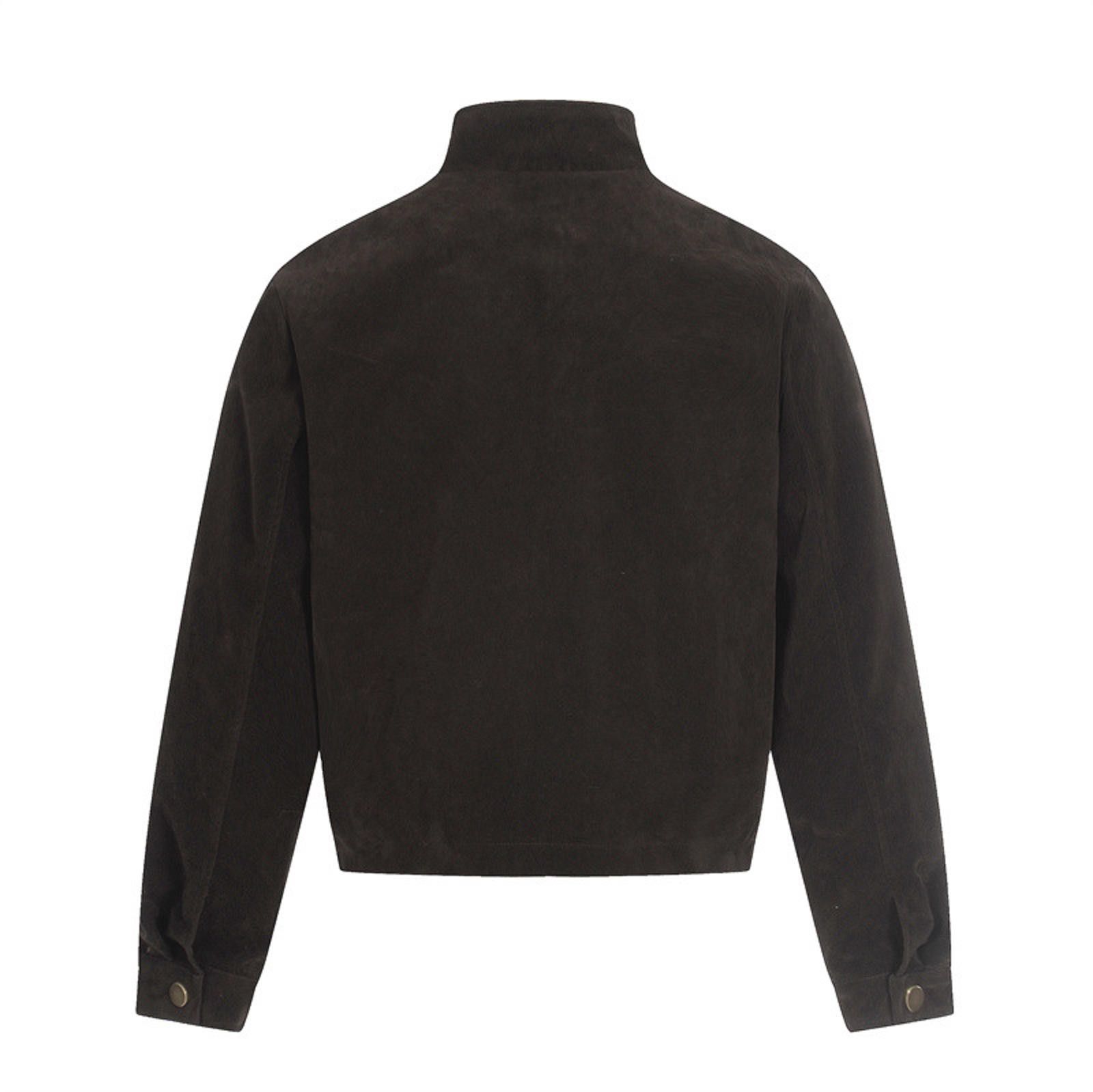 Japanese Brand Suede Military Style Jacket, Zip Front Size US L / EU 52-54 / 3 - 2 Thumbnail