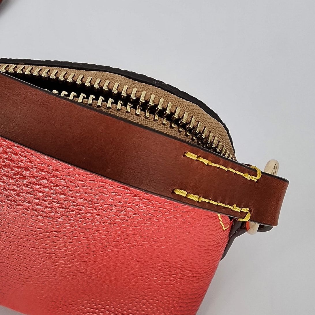 Dooney & Bourke Dooney & Bourke Red Pebbled Leather Mini Crossbody Bag Size ONE SIZE - 8 Thumbnail
