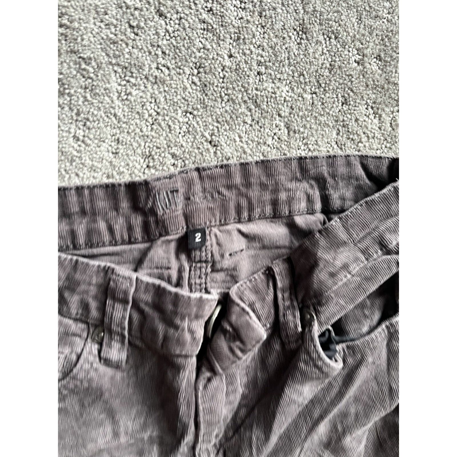 Vintage KUT from the Kloth Jeans 2 Womens Brown Corduroy Skinny Stretch Dark Wash Casual Vel 2 Size 28" / US 6 / IT 42 - 5 Thumbnail