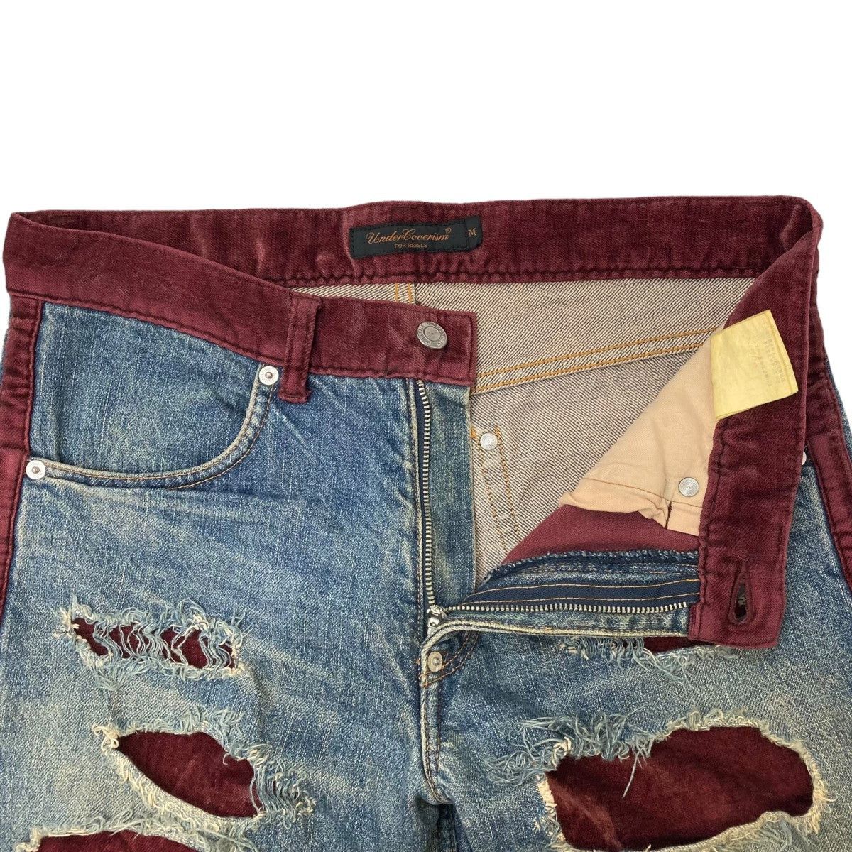 Undercover Undercover 02AW Witch Switching full crash denim denim pants Size US 32 / EU 48 - 6 Thumbnail