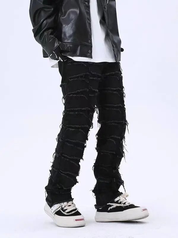 VIBE Retro high street ruined design niche jeans Size US 30 / EU 46 - 3 Thumbnail