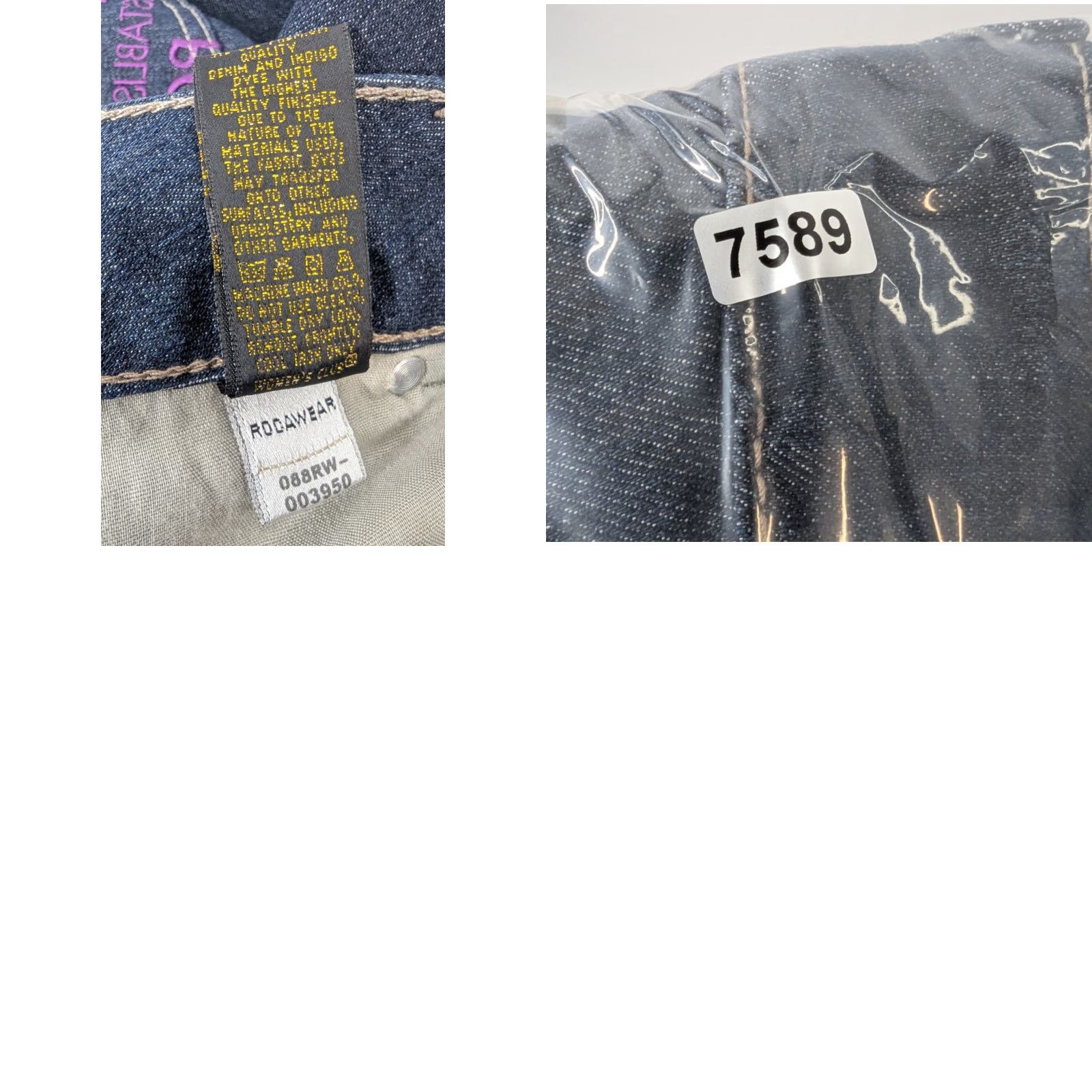 Rocawear Rocawear Jeans Women's Skinny 5-Pocket Denim Belt Loops Embroidered Purple Pocket Y2K Size 24 Blue Smooth Cotton Blend Regular Modern Size 42" / US 20 - 9 Thumbnail