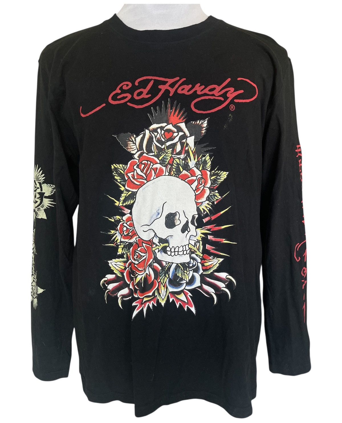 Ed Hardy Ed Hardy black long-sleeved with Skull Rose Size XL / US 12-14 / IT 48-50 - 1 Thumbnail