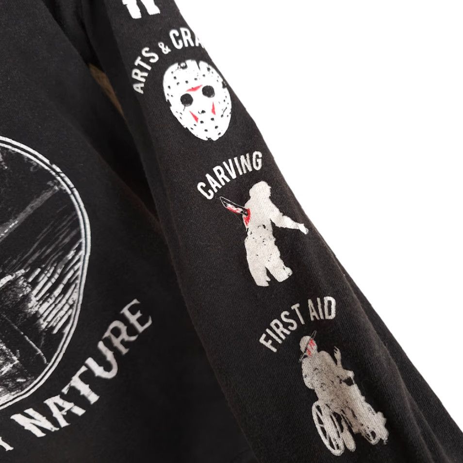 Vintage Friday The 13th T Shirt Mens Size Medium Black Camp Crystal Lake Enjoy Nature Jason Voorhees Size US M / EU 48-50 / 2 - 5 Thumbnail