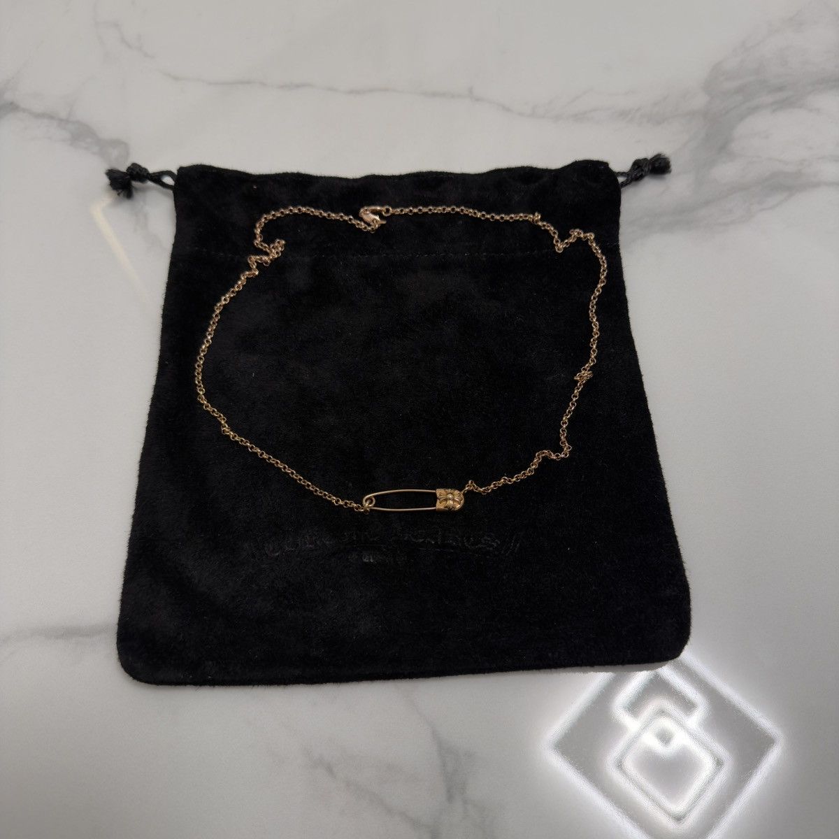 CHROME HEARTS 22k Safety Pin Necklace 🚫READ DESCRIPTION🚫