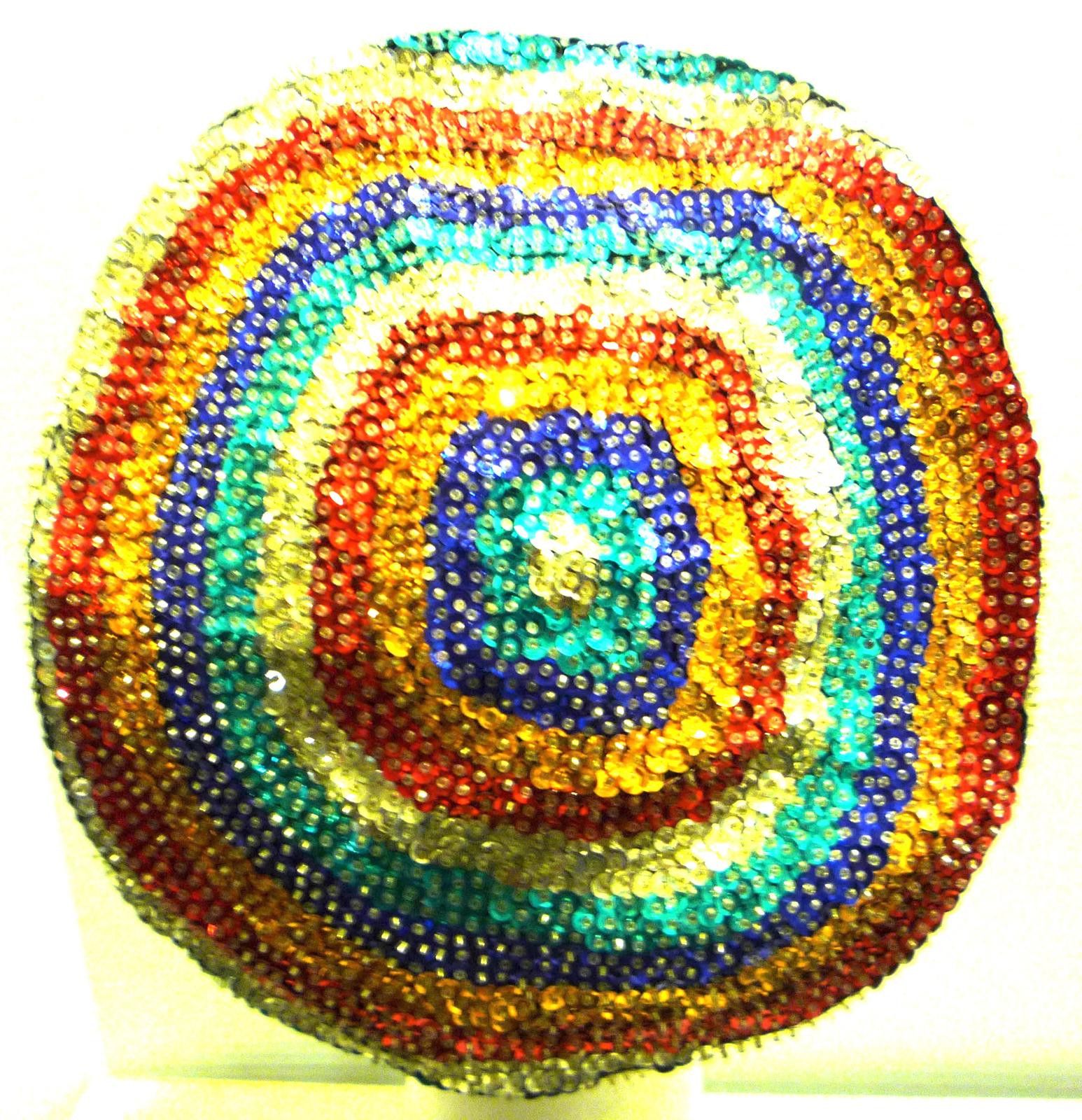 Designer Sequin Beret Hat Lite Rainbow Size ONE SIZE - 1 Preview