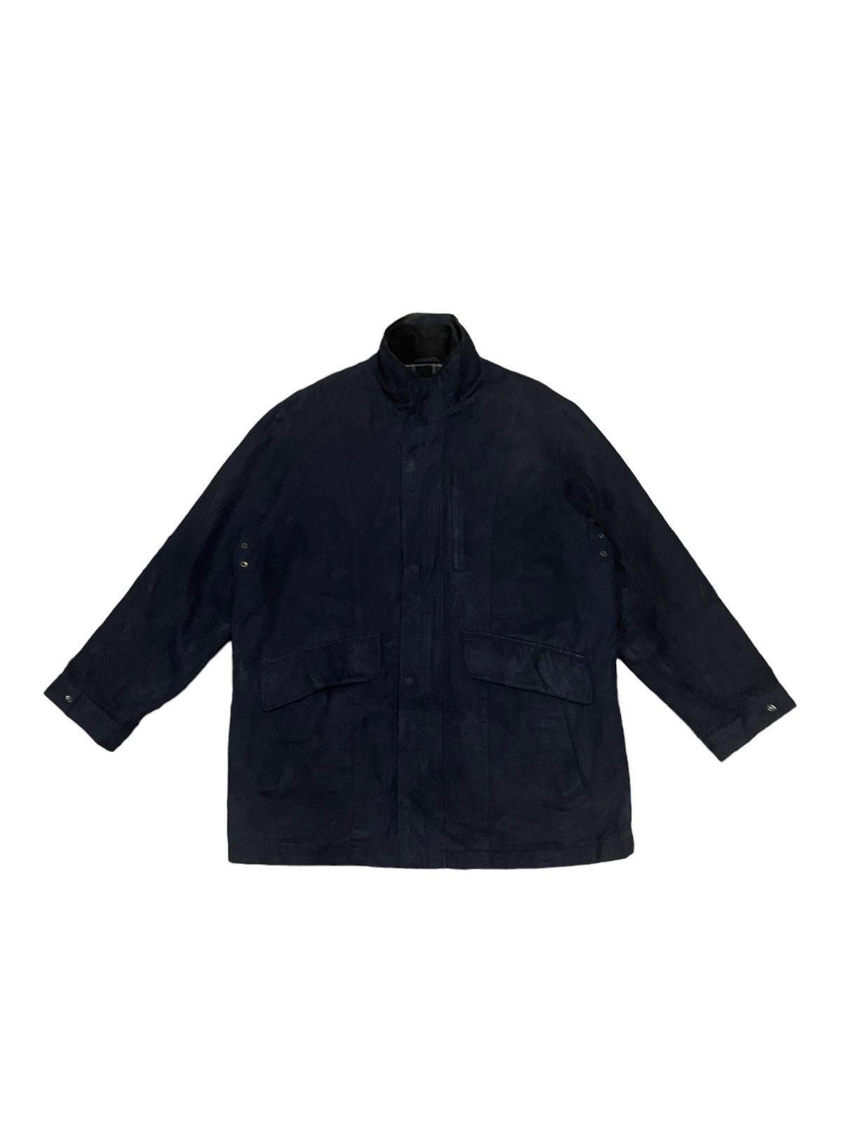 image of Kansai Yamamoto Vintage Kansai Japan Chore Style Jacket in Navy, Men's (Size Large)
