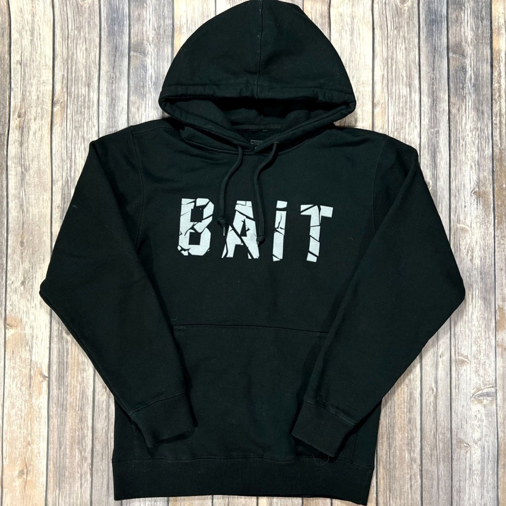 Vintage BAIT Marvel Comics Hulk Hoodie Pullover Sweatshirt Mens Small Black Graphic Size US S / EU 44-46 / 1 - 2 Thumbnail