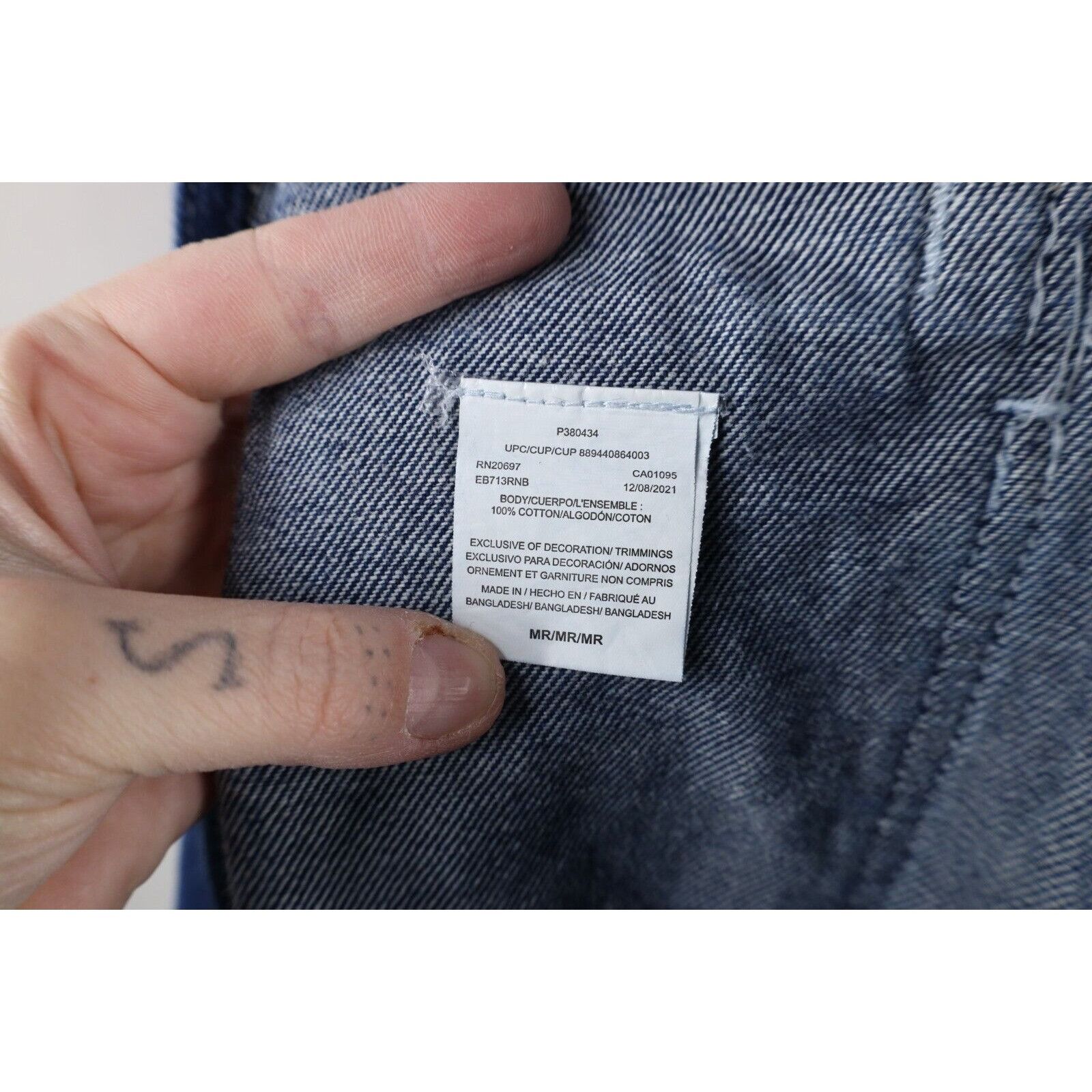 Dickies × Vintage Vintage Y2K Dickies Distressed Wide Leg Dungaree Overalls Size US 30 / EU 46 - 14 Thumbnail
