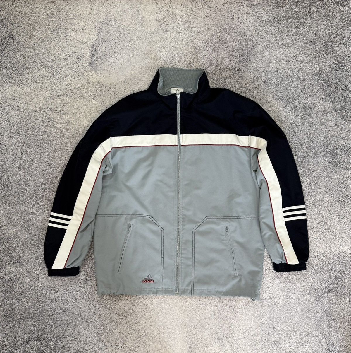 Adidas Vintage Adidas Tracksuit Men L XL Navy Blue Y2K 2003 UK42/44 Size US L / EU 52-54 / 3 - 4 Thumbnail