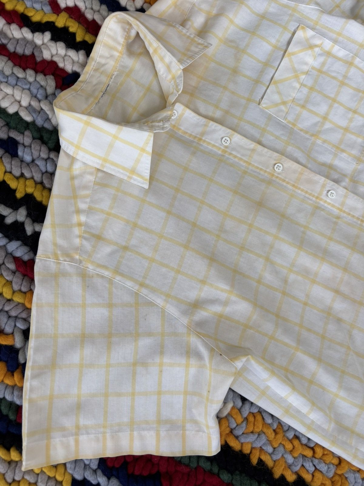 Vintage Vintage Plaid 1970s Short Sleeve Button Up Size US S / EU 44-46 / 1 - 2 Thumbnail