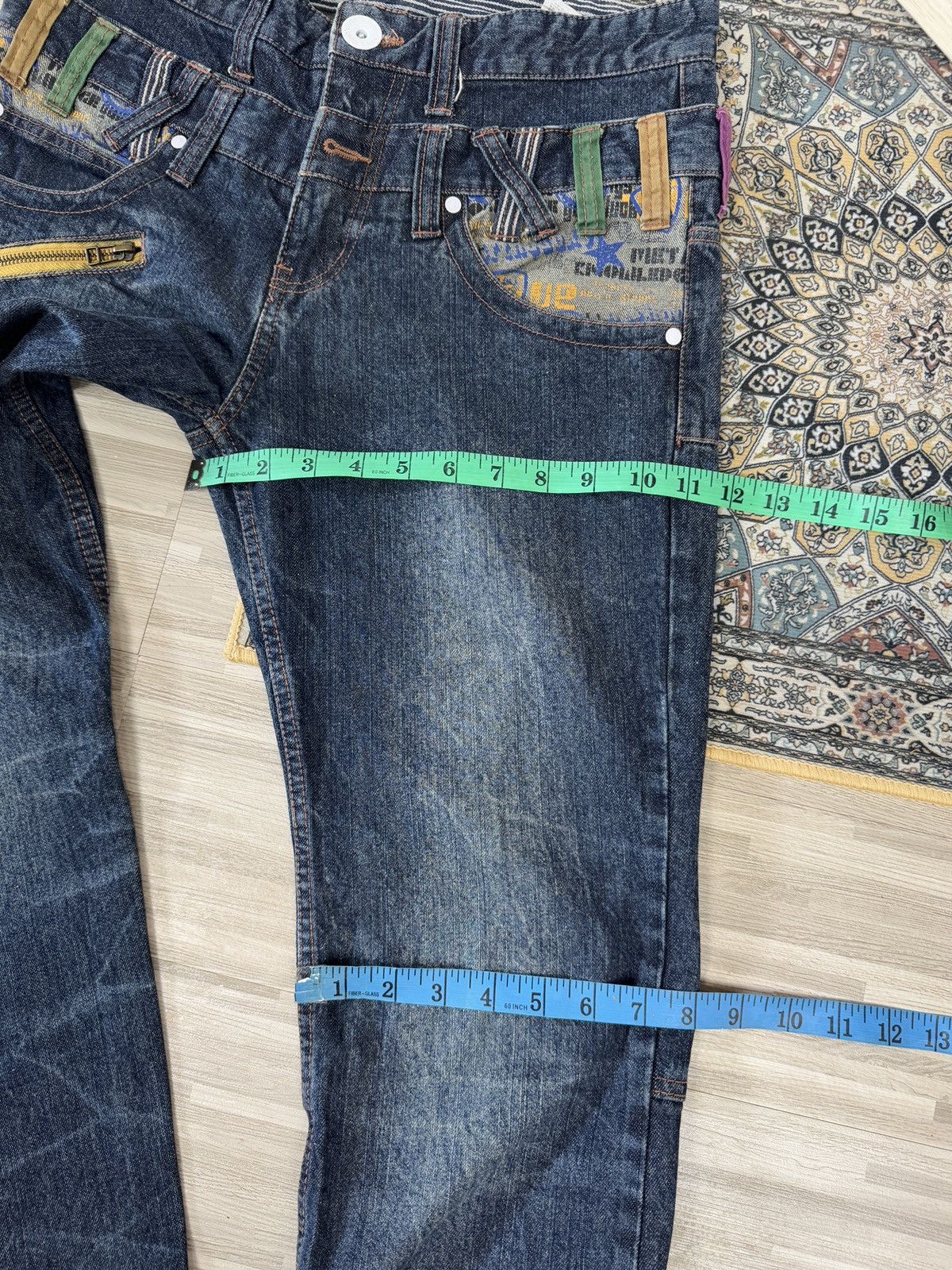 If Six Was Nine × Japanese Brand × Vintage Vintage 90s Double Focus Zipper Style Blue Jean Size US 32 / EU 48 - 12 Thumbnail