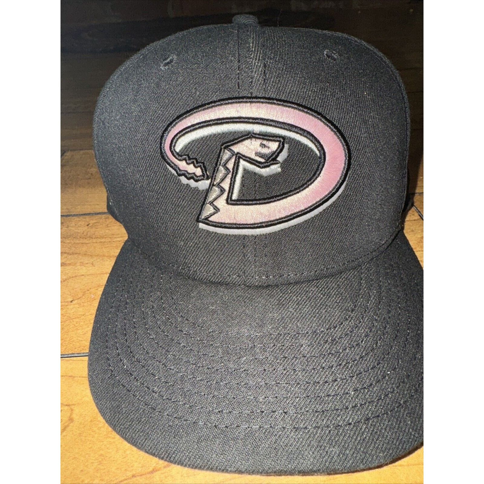 MLB × New Era Arizona Diamond Backs New Era Fitted Black Pink Brim 7 7/8 Size ONE SIZE - 2 Thumbnail
