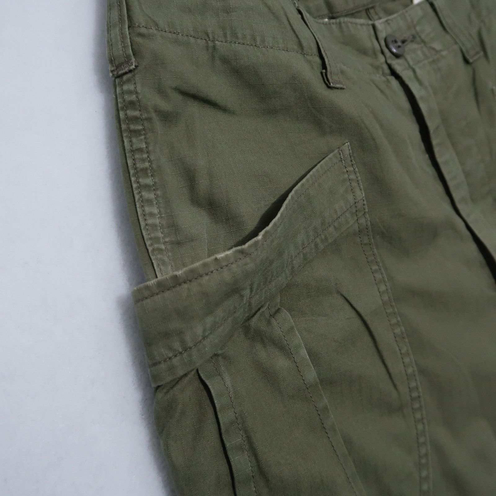 *A VONTADE Vintage A Vontade Military Cargo Khaki Pants Japan Size US 31 - 12 Thumbnail