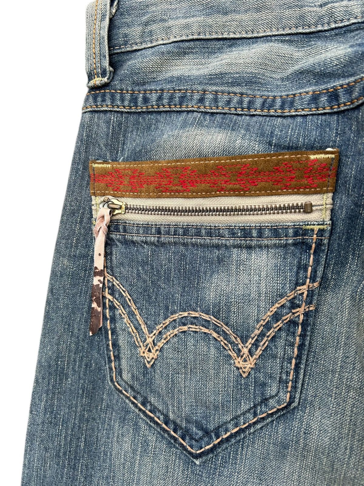 Kapital Vintage Edwin Navajo Distressed Denim Jeans Size US 32 / EU 48 - 9 Thumbnail