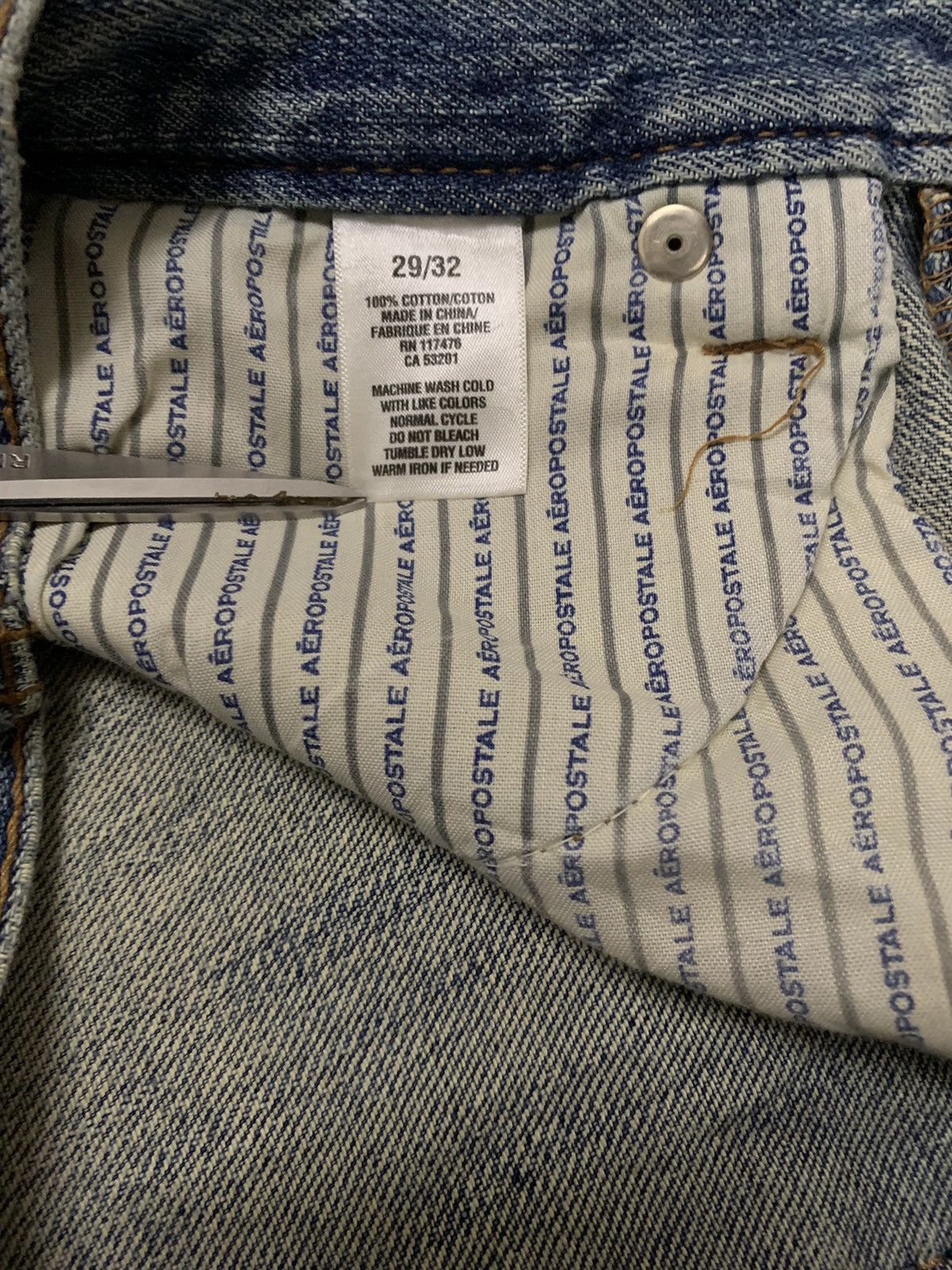 Aeropostale Vintage Aeropostale Mud Wash Distressed Grunge Jeans Size US 30 / EU 46 - 21 Thumbnail