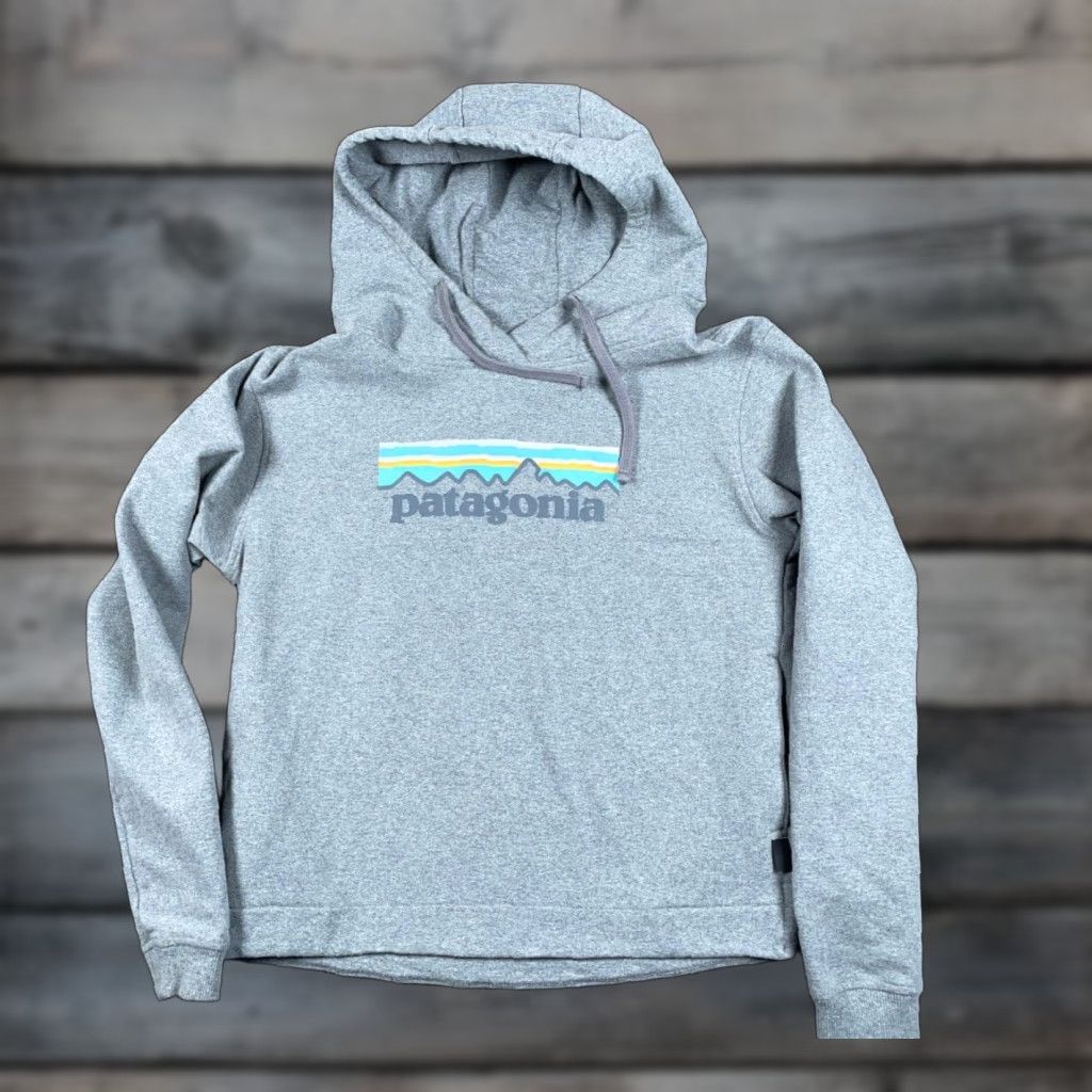 Patagonia Patagonia Uprisal Logo Hoodie Women's Small Gray Sweatshirt STY39557 Drawstring Size S / US 4 / IT 40 - 1 Thumbnail