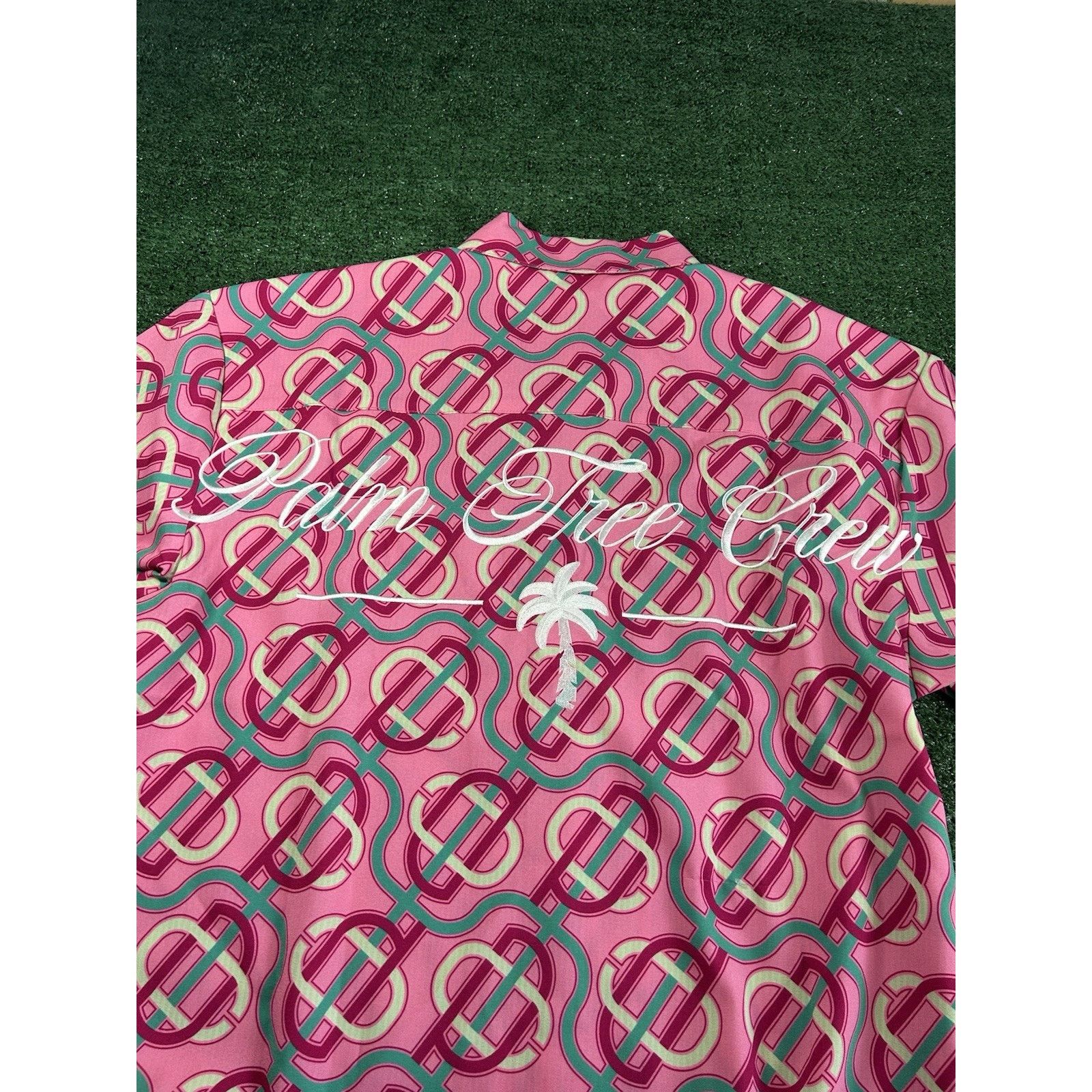 Puma PUMA X PALM TREE CREW Button Up Golf Pink Shirt Men’s Medium Size US M / EU 48-50 / 2 - 8 Thumbnail