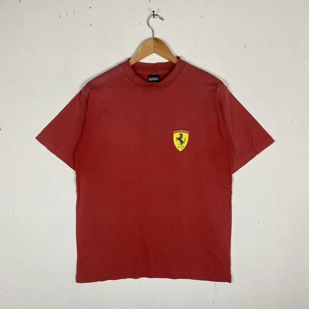 Ferrari Vintage 90's FERRARI Big Logo Graphic Faded Tee Shirt Size US S / EU 44-46 / 1 - 4 Thumbnail