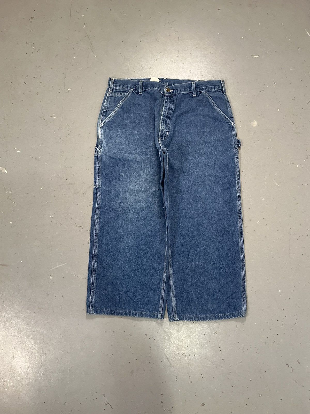Carhartt × Vintage Vintage Carhartt b13 DST carpenter denim Size US 38 / EU 54 - 1 Thumbnail