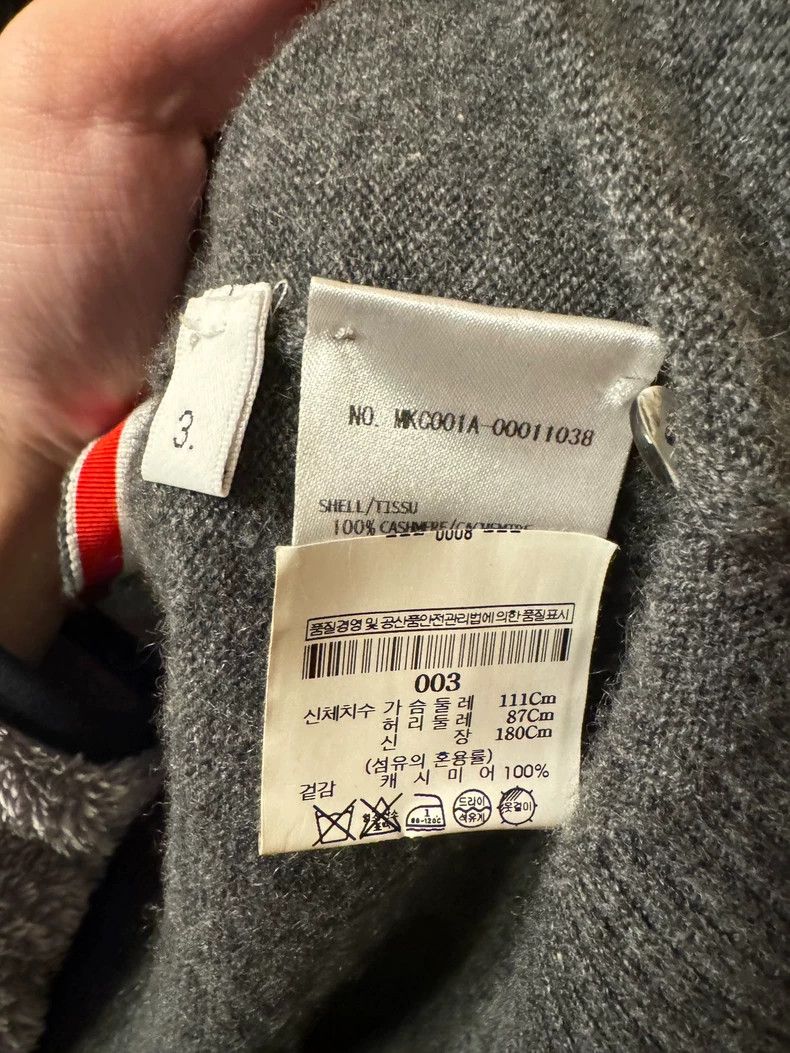 Thom Browne Thom browne Classic dark gray cashmere cardigan jacket 2504 Size US L / EU 52-54 / 3 - 4 Thumbnail