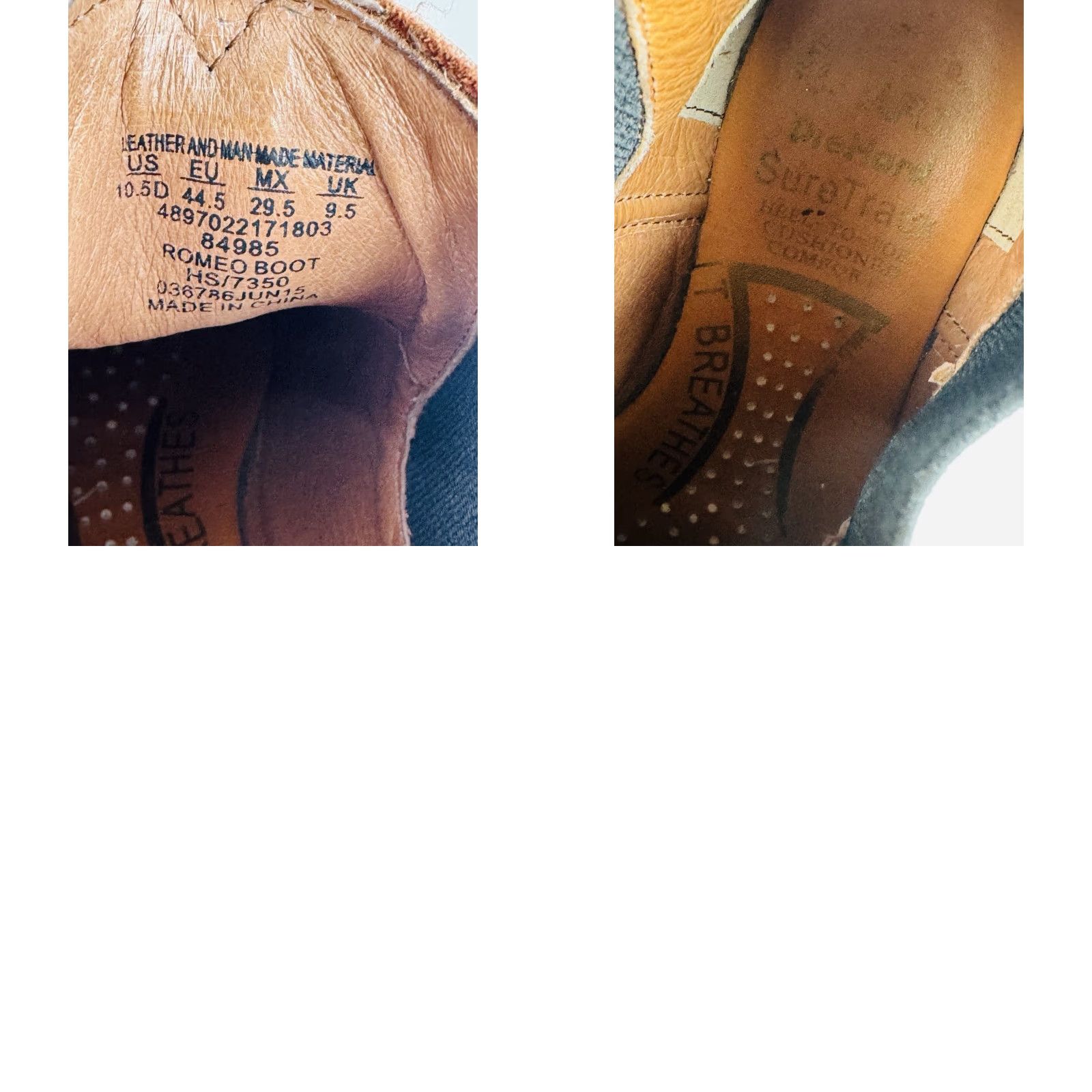 Sears VINTAGE SEARS DIE HARD Sure Track Men Boots Slip On Chukka Work Brown Leather 10.5 Mens Size US 11 / EU 44 - 8 Thumbnail