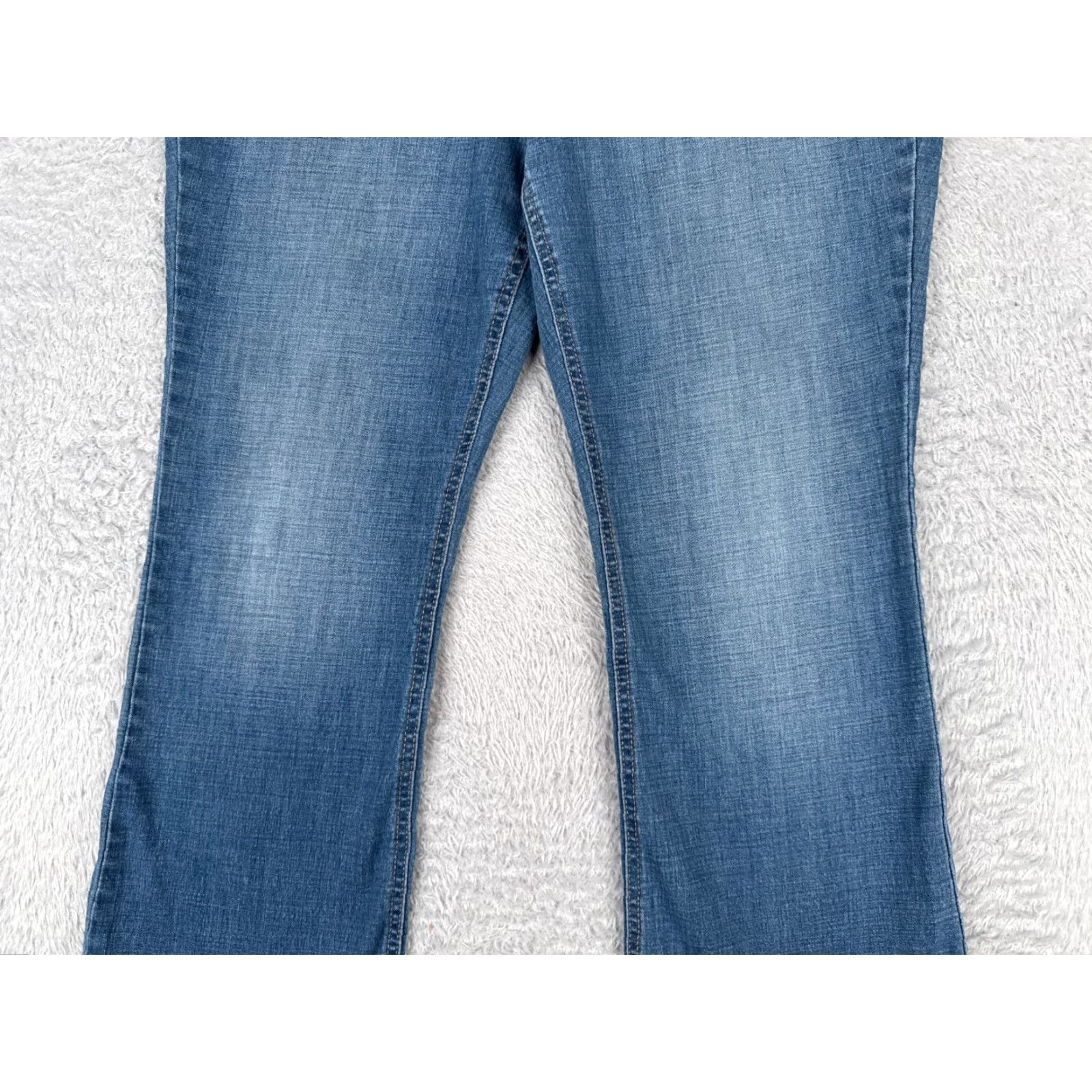 Gloria Vanderbilt Gloria Vanderbilt Jeans Women 14 Blue Denim Bootcut Cotton Blend Mid Rise 34x31 5-Pocket Amanda Size 36" / US 14 / IT 50 - 3 Thumbnail