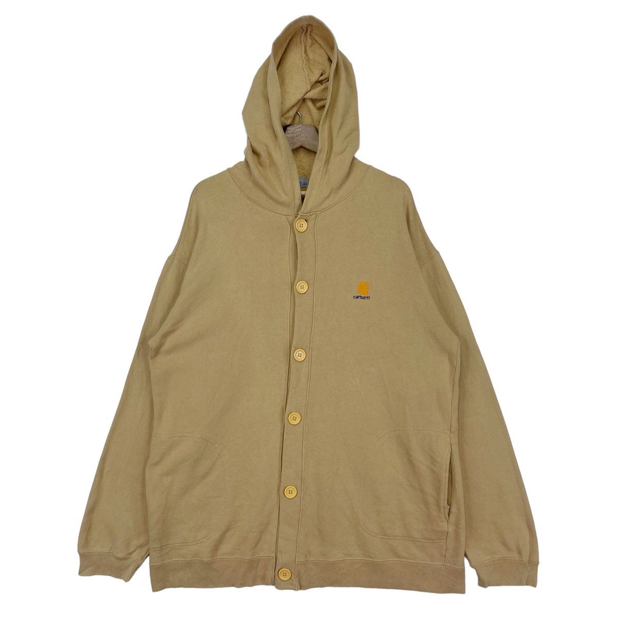 Carhartt × Carhartt Wip Vintage Carhartt Button Hoodie Sweater Size US XL / EU 56 / 4 - 1 Thumbnail