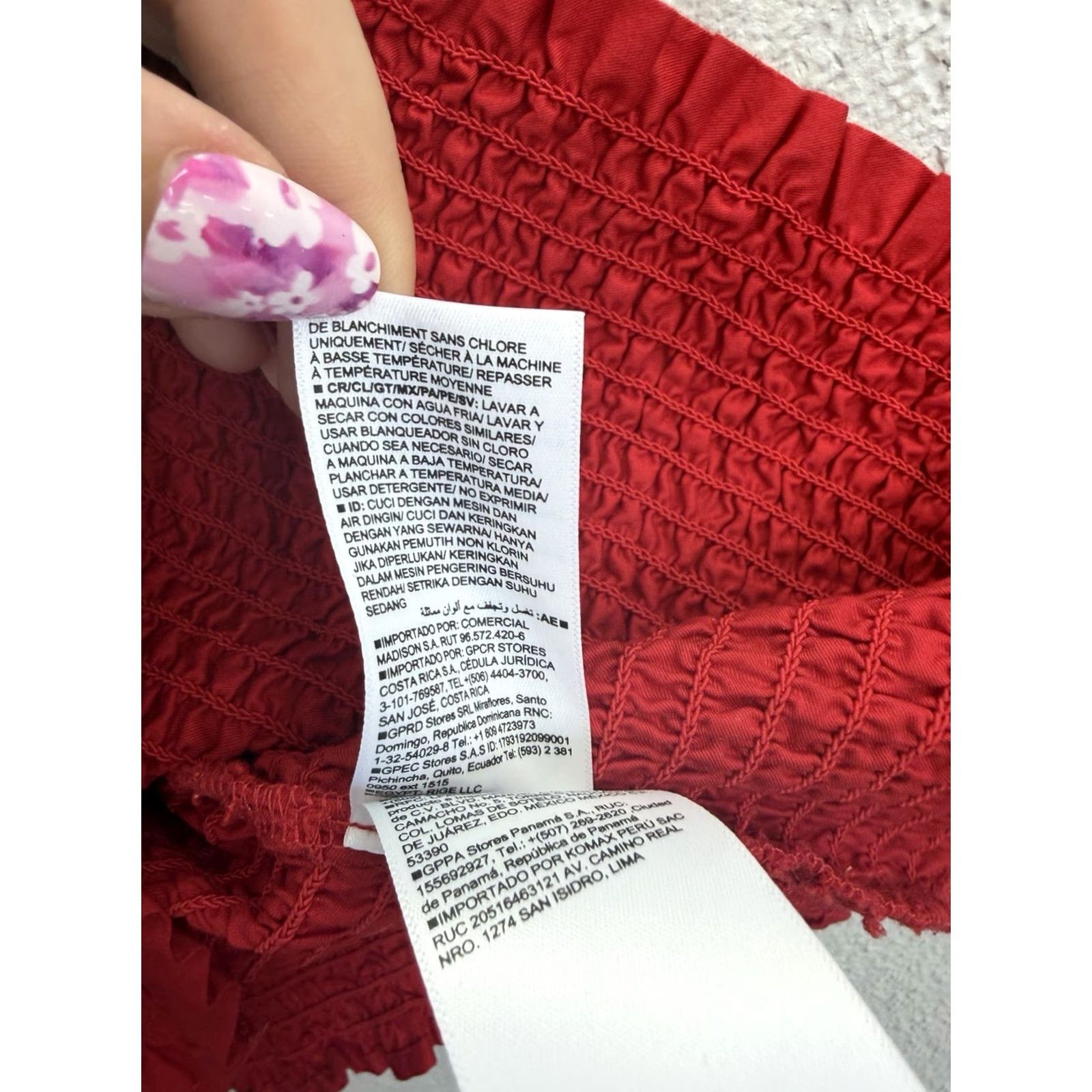 Old Navy Old Navy Tank Top Womens XL Red Fitted Crop NWTs Smocked Ruffle Sleeveless Top Size XL / US 12-14 / IT 48-50 - 7 Thumbnail