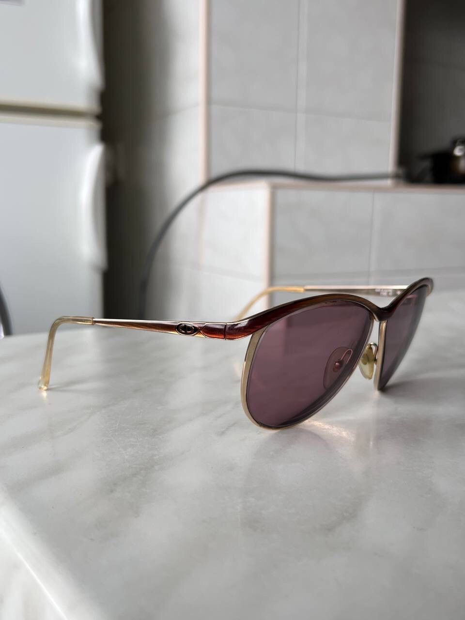Dior × Vintage Christian Dior Vintage 80s Eyeglasses Austria Metal Frame Size ONE SIZE - 1 Thumbnail