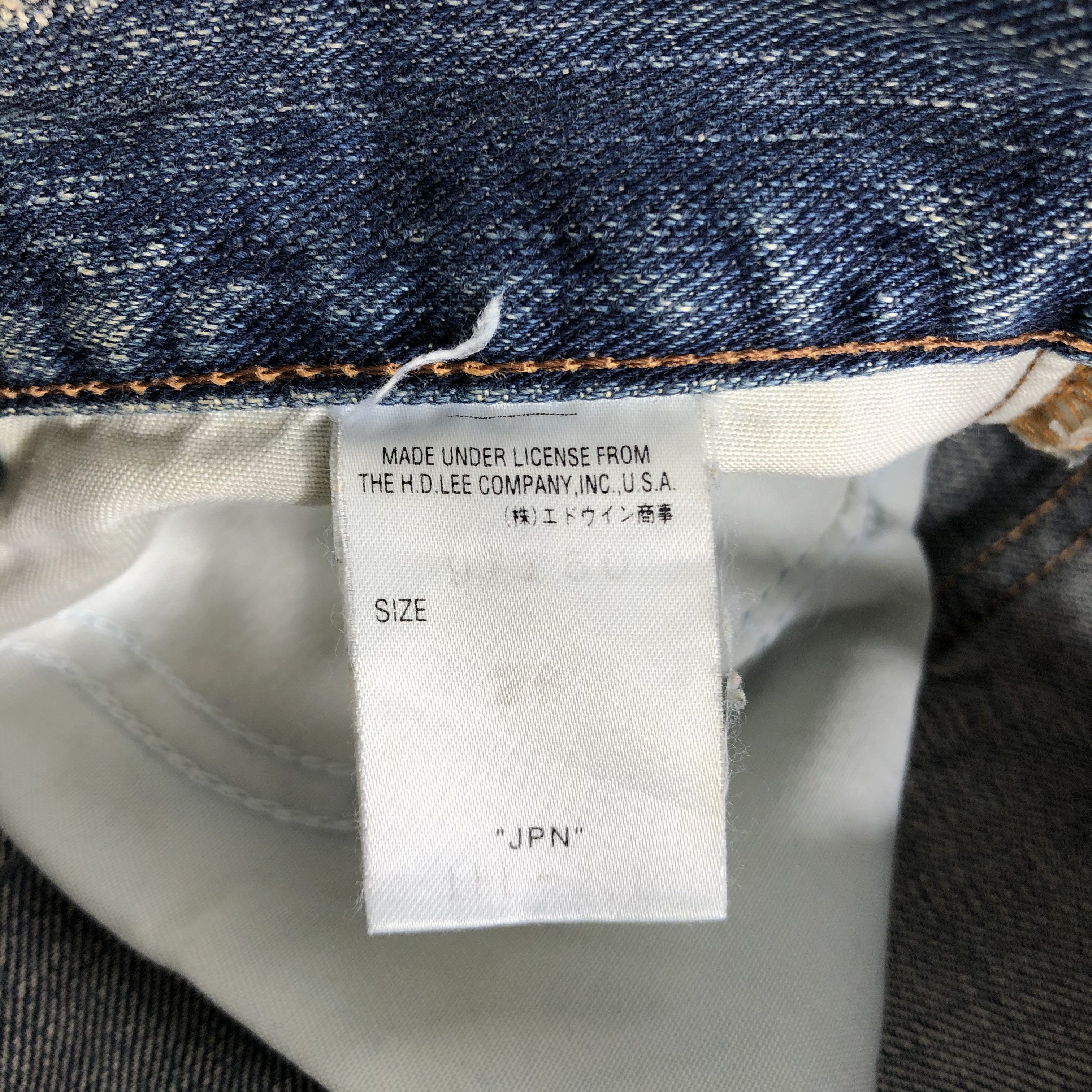 Lee Vintage 90s Lee Selvedge Jeans-JM3526 Size US 33 - 8 Thumbnail