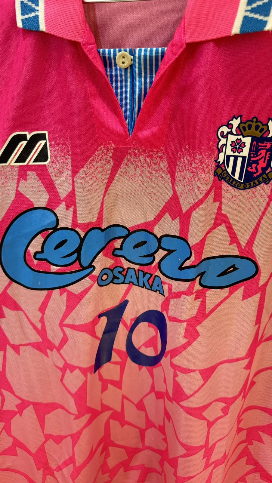 Japanese Brand Osaka Cerezo 94/96 home shirt #10 Size US M / EU 48-50 / 2 - 3 Thumbnail