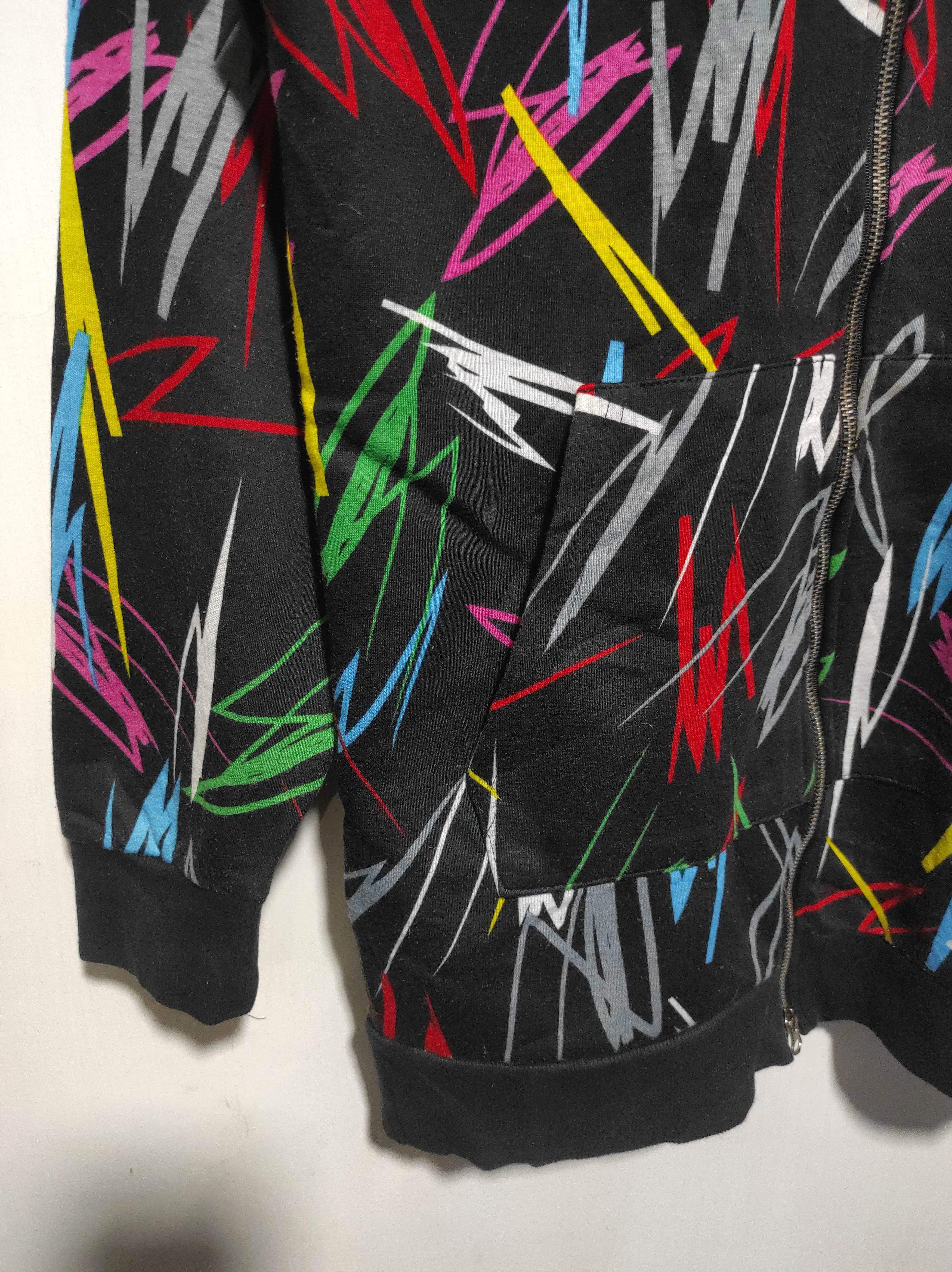 If Six Was Nine Black Multicolor Double Zip Fur Hoodie LGB i6w9 style Size US M / EU 48-50 / 2 - 7 Thumbnail