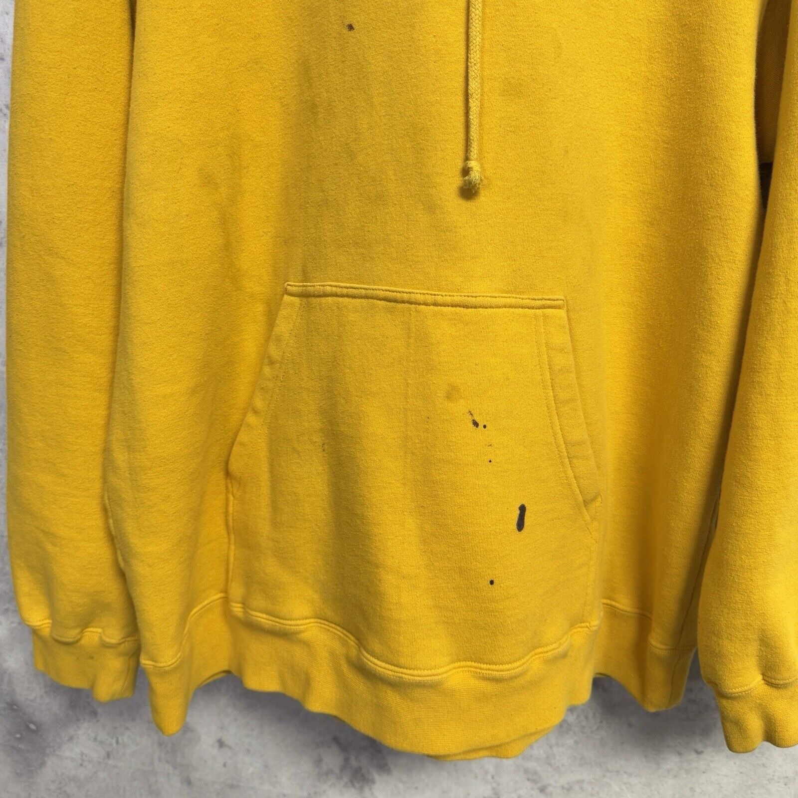 Stussy Stussy Blank Hoodie Mens Large Yellow Y2K Skate Sweatshirt B Size US L / EU 52-54 / 3 - 4 Thumbnail