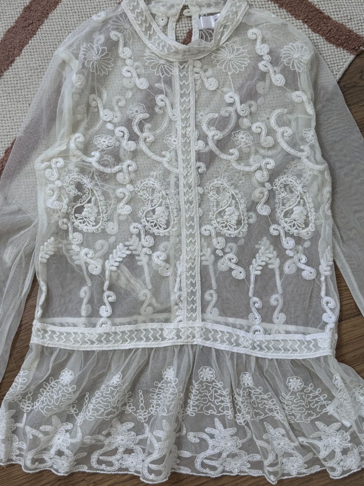 Other VINTAGE LACE MESH 2000s LONG SLEEVE Size S / US 4 / IT 40 - 5 Thumbnail