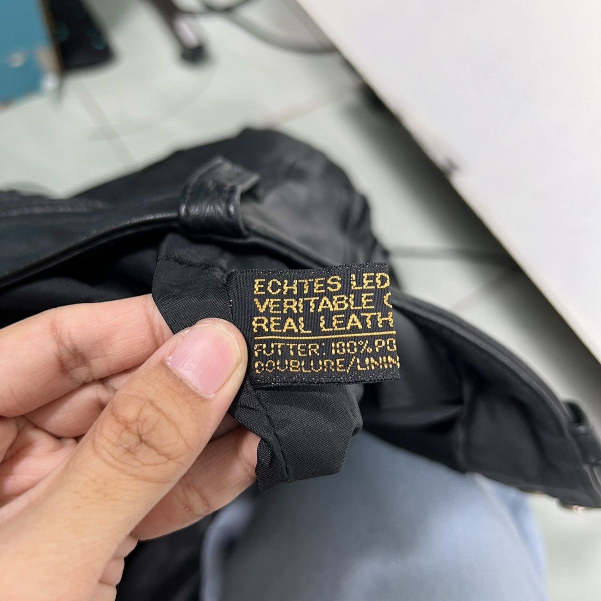 Japanese Brand × Y'2 Leather 🔥 ECHTES LEATHER MOTO RIDER PANTS Size US 30 / EU 46 - 13 Thumbnail