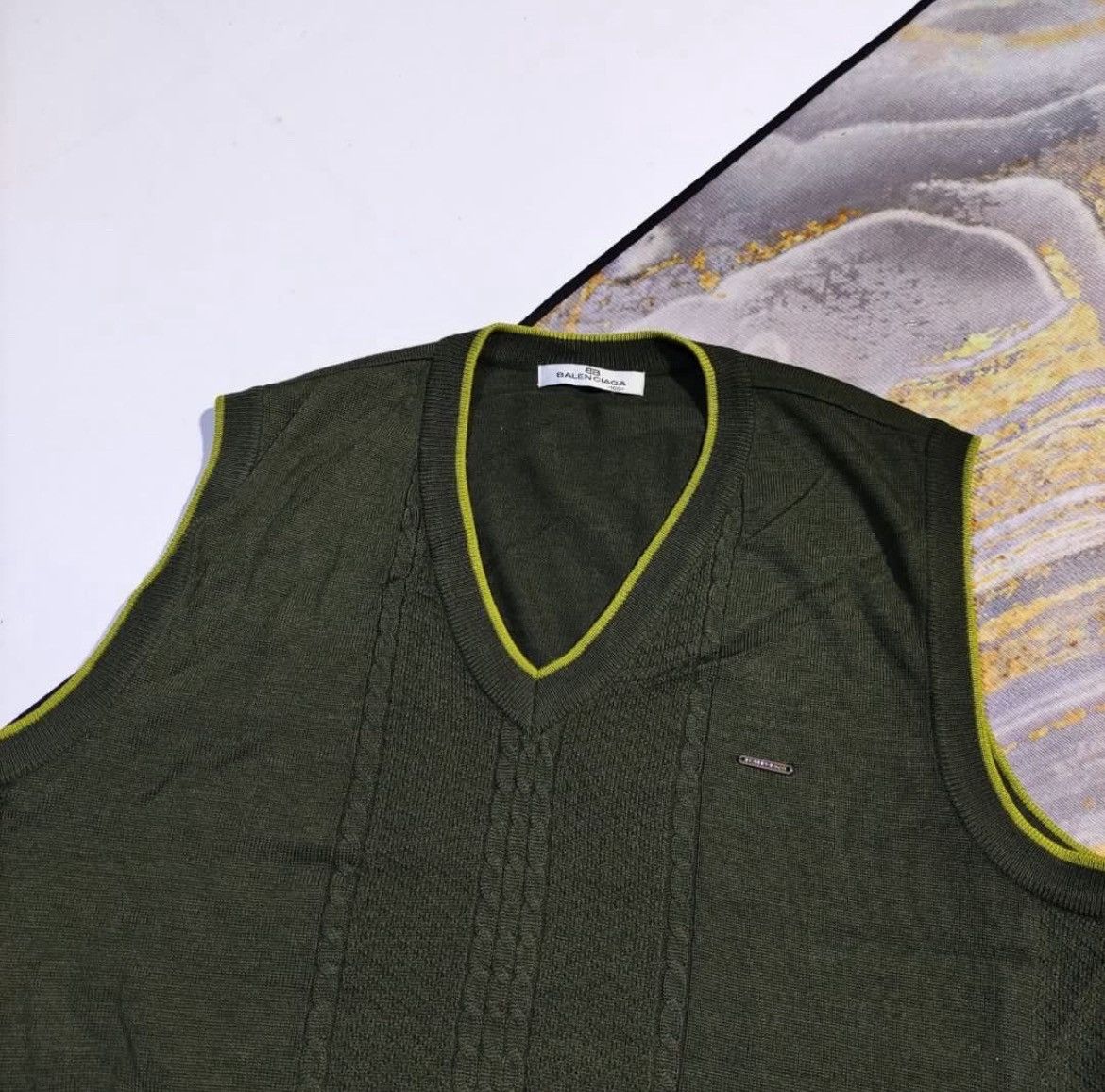 Balenciaga Vintage Balenciaga Vests Size US L / EU 52-54 / 3 - 2 Thumbnail