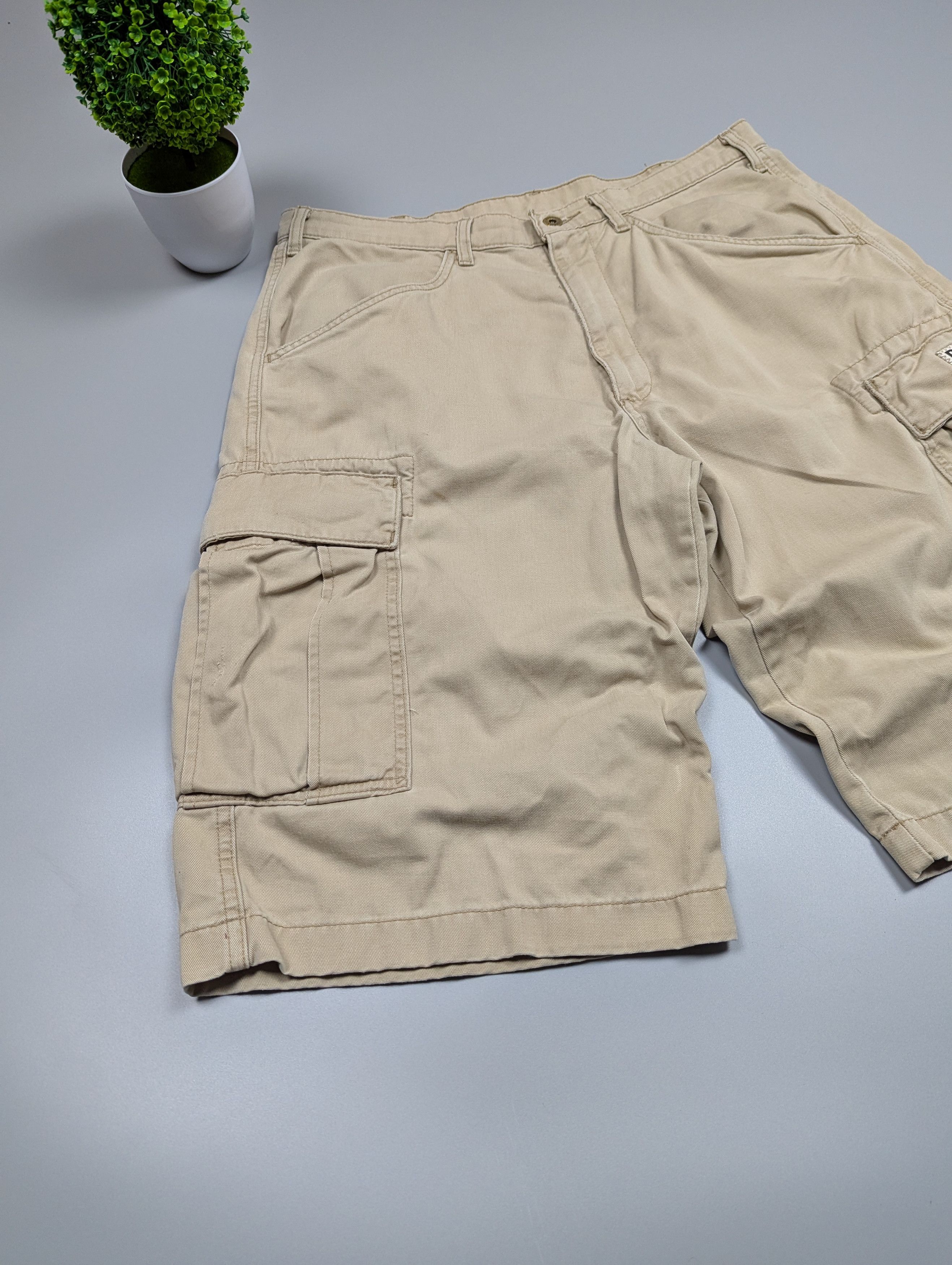 Polo Ralph Lauren × Vintage POLO Ralph Lauren Jeans Beige Cargo Buggy Freighter Shorts Size US 33 - 4 Thumbnail