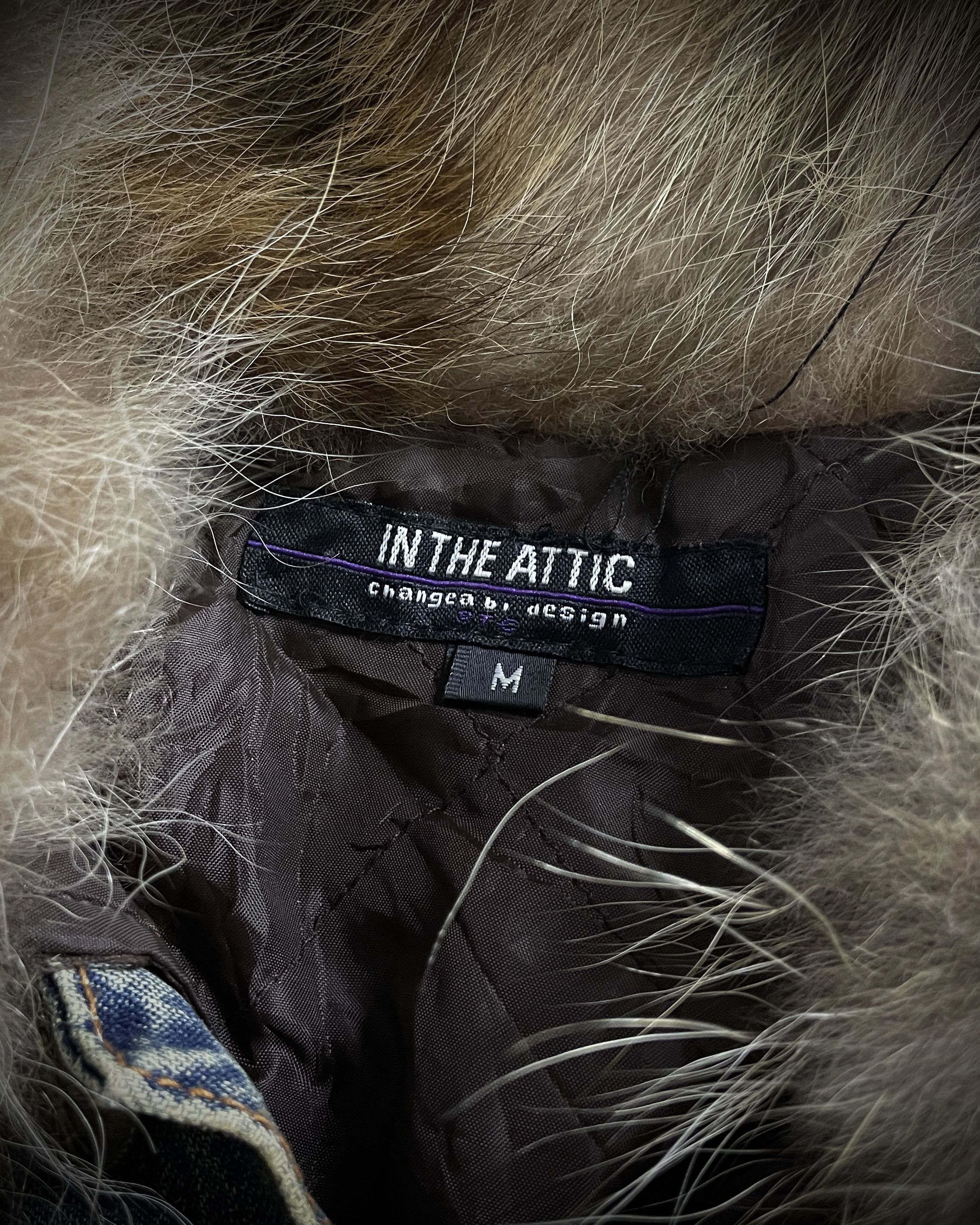 In The Attic In The Attic Raccoon Fur Distressed Jeans Jacket Size US S / EU 44-46 / 1 - 12 Thumbnail