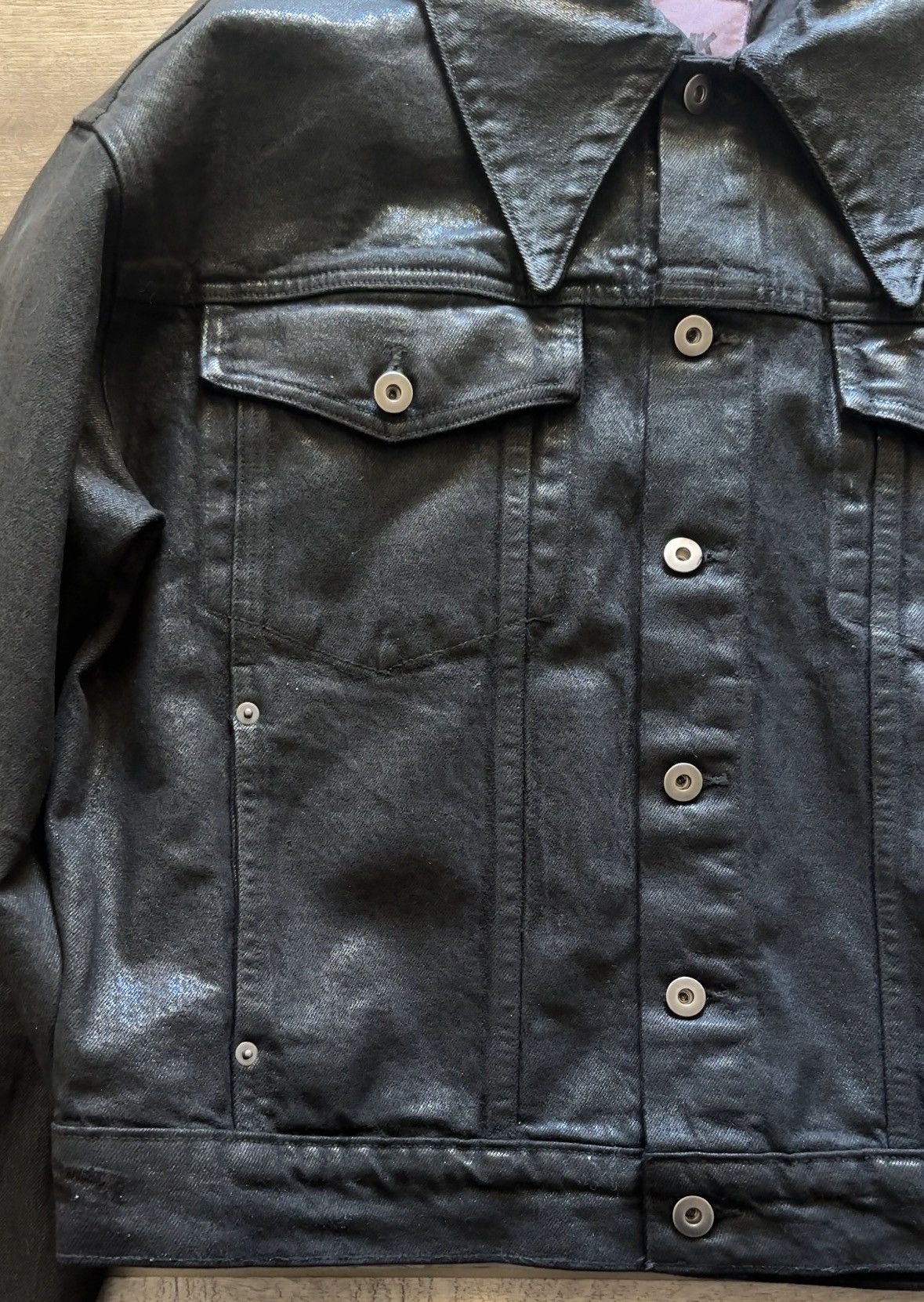 K-Two Studios ktwo waxed denim jacket Size US M / EU 48-50 / 2 - 2 Thumbnail